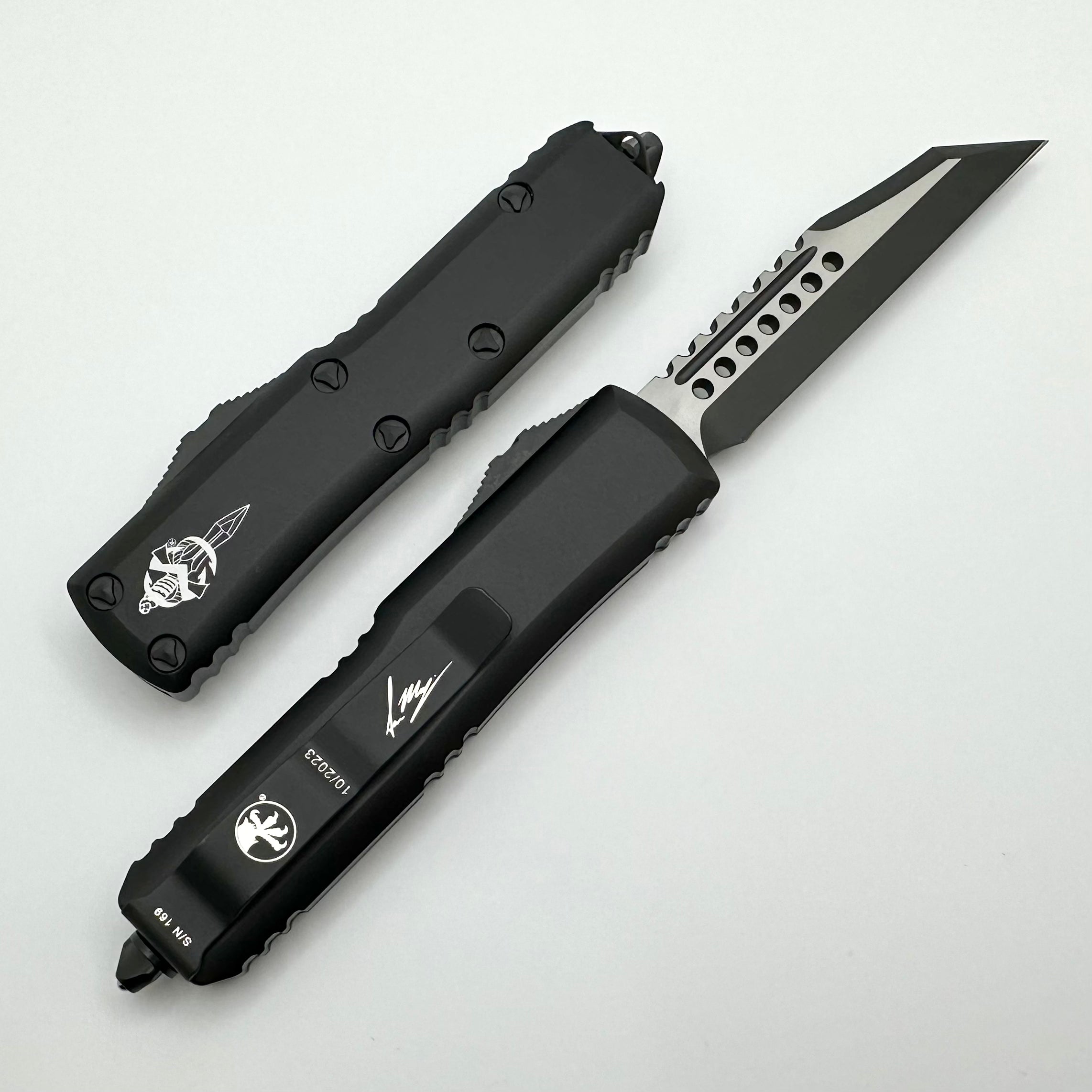 Microtech UTX-85 Warhound Black Tactical Standard Signature Series 719W-1TS