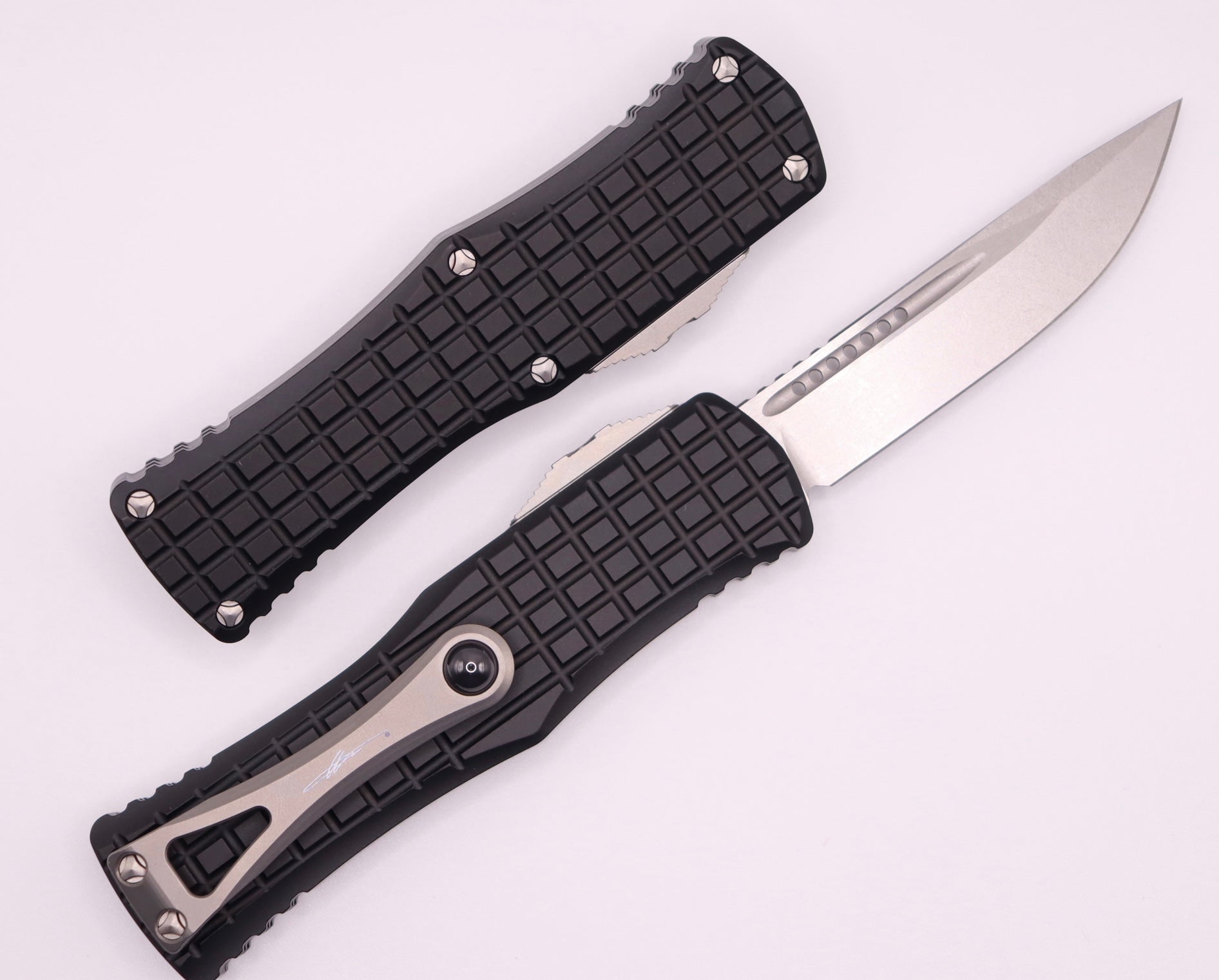 Microtech Hera Frag Single Edge Stonewash Standard 703-10FRS