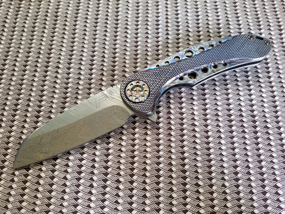 Large F3 Tac Mod Damasteel