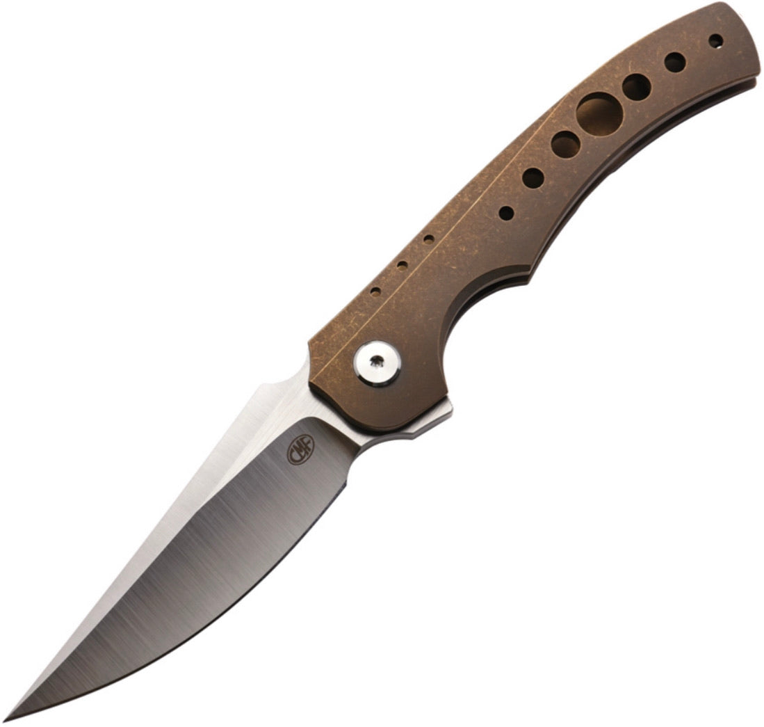 Alliance Designs Bronze Conquest Milled Framelock