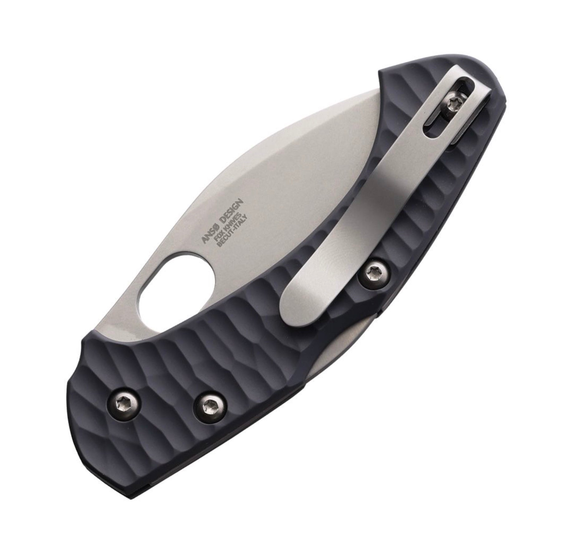 Fox Knives Zero 2.0 Gray FRN & Stonewash Becut Blade 311GY