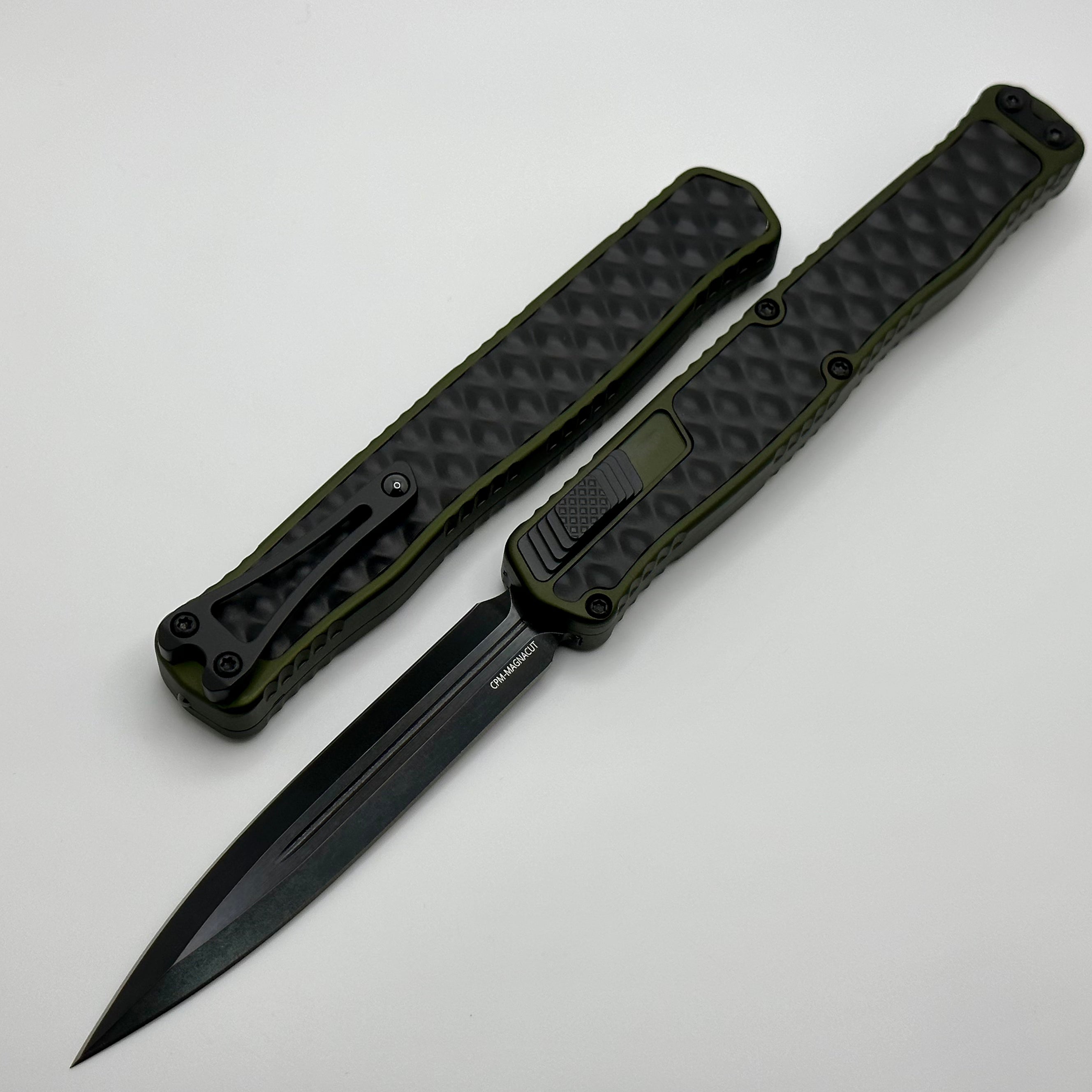 Heretic Knives Cleric II 2 OD Green & DLC Double Edge Magnacut H020-6A-ODGRN