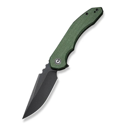 Civivi Bluetick Flipper Green Micarta & Black Stonewash 14C28N C23050-3