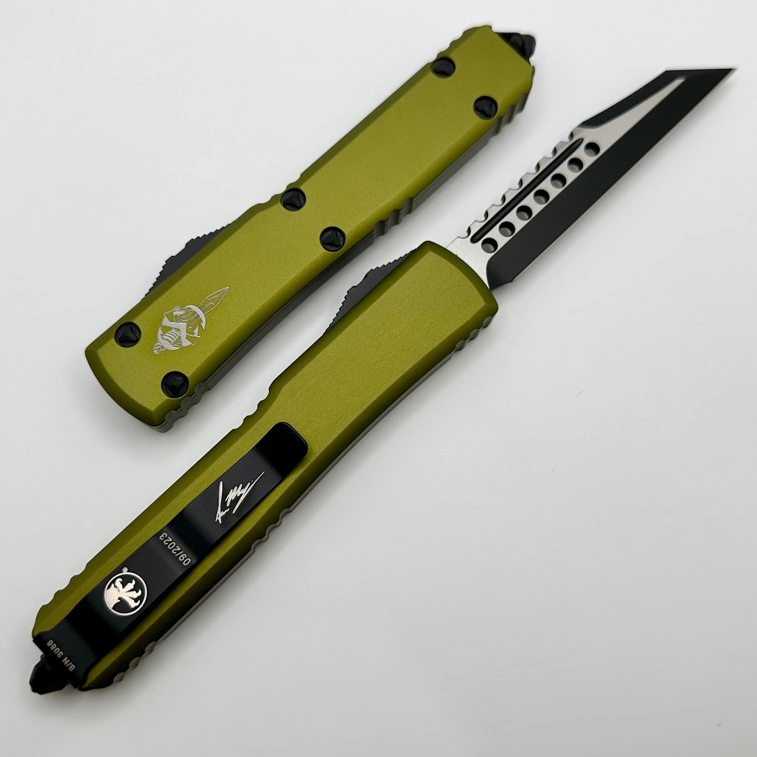 Microtech Ultratech Warhound OD Green Standard Signature Series 119W-1ODS