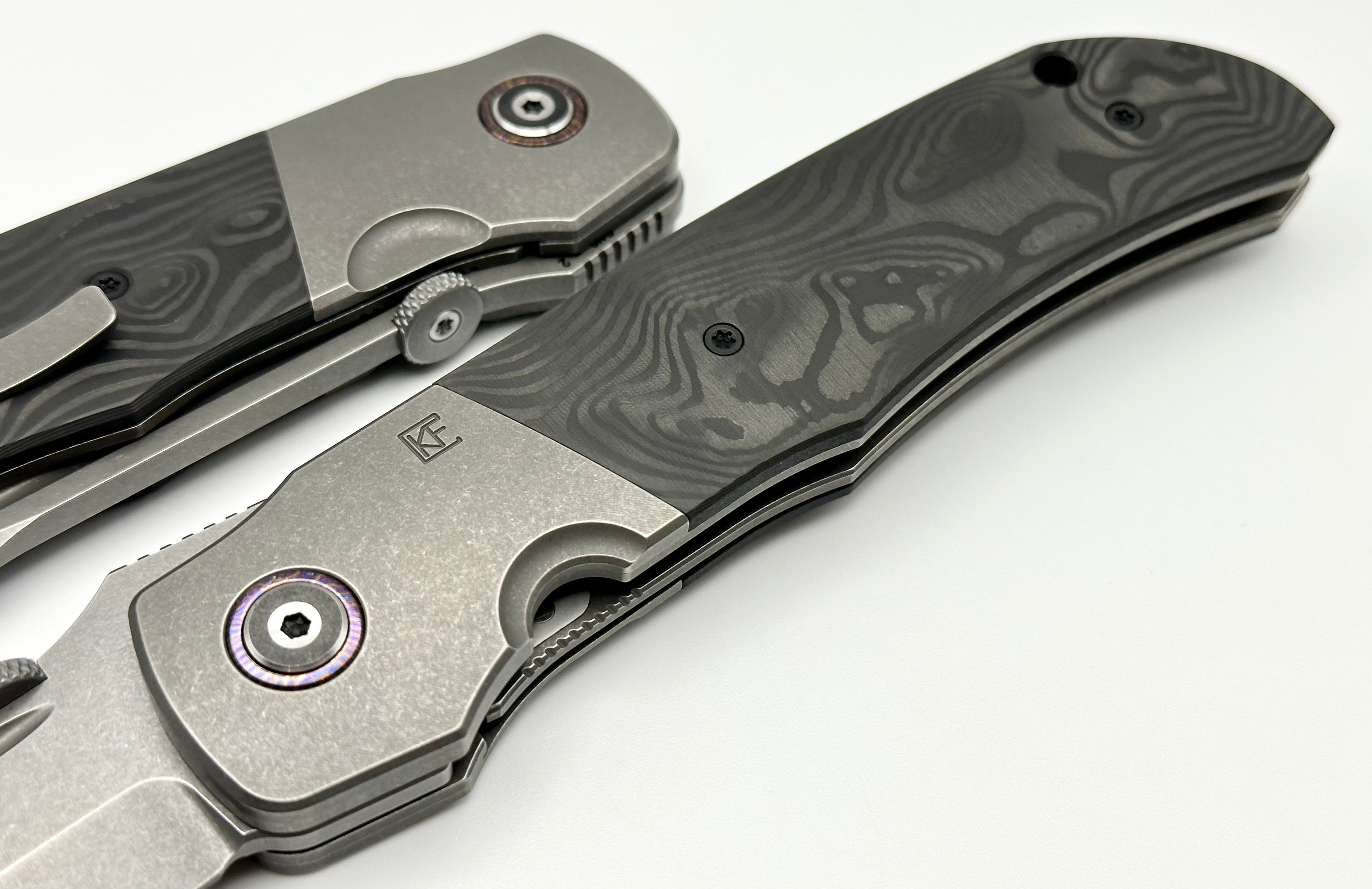 Custom Knife Factory Eagle Rock w/ Black Carbon Fiber & S110V