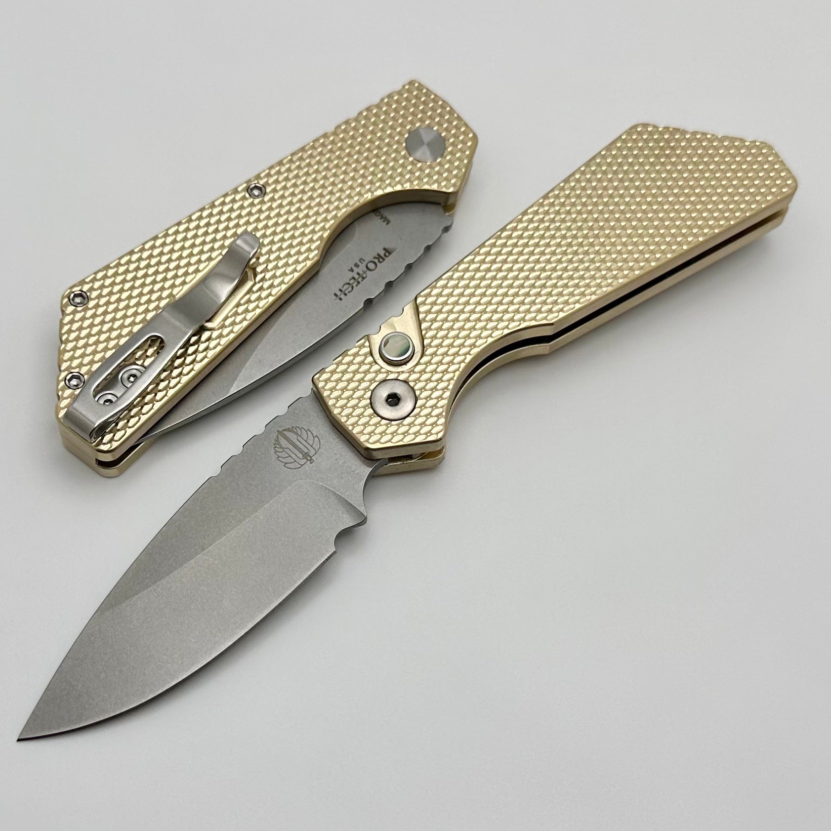 Pro-Tech PT Plus Textured ALBronze Handle & Stonewash MagnaCut PT234