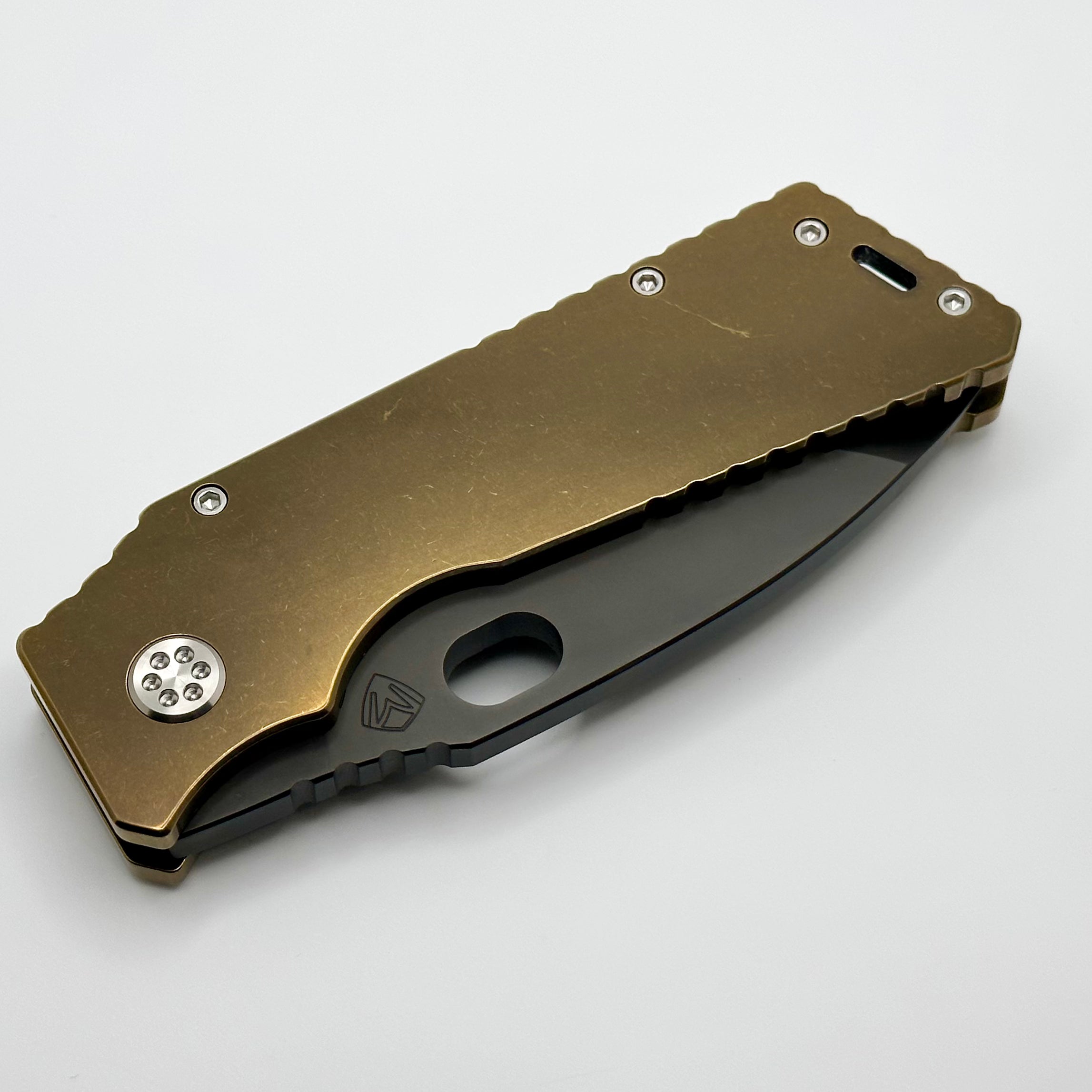 Medford TFF-1 Fat Daddy Tumbled Bronze Handles w/ PVD S45VN