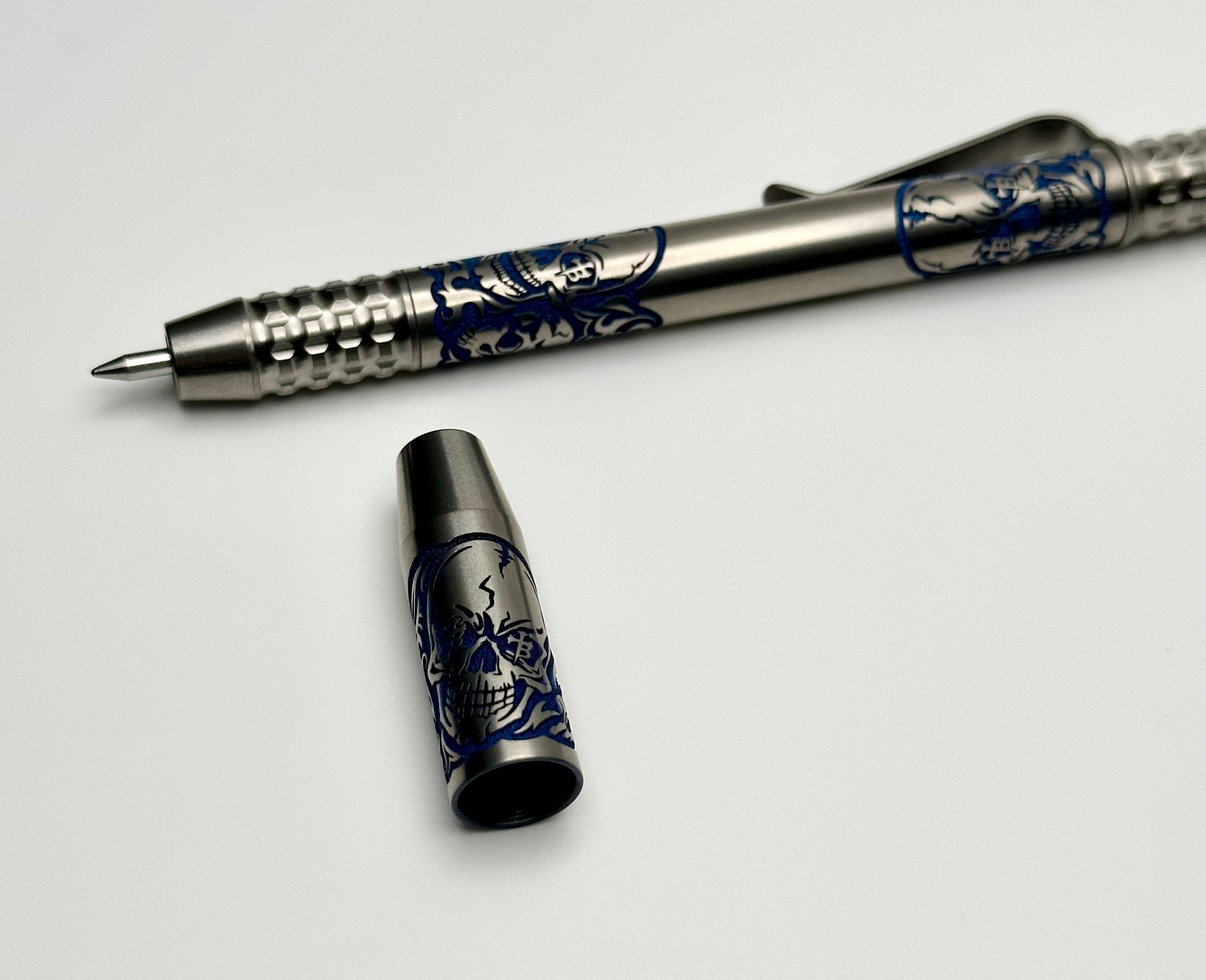 Borka Ti2Design TechLiner Grid Skulls Burnished Shorty 5 Pen