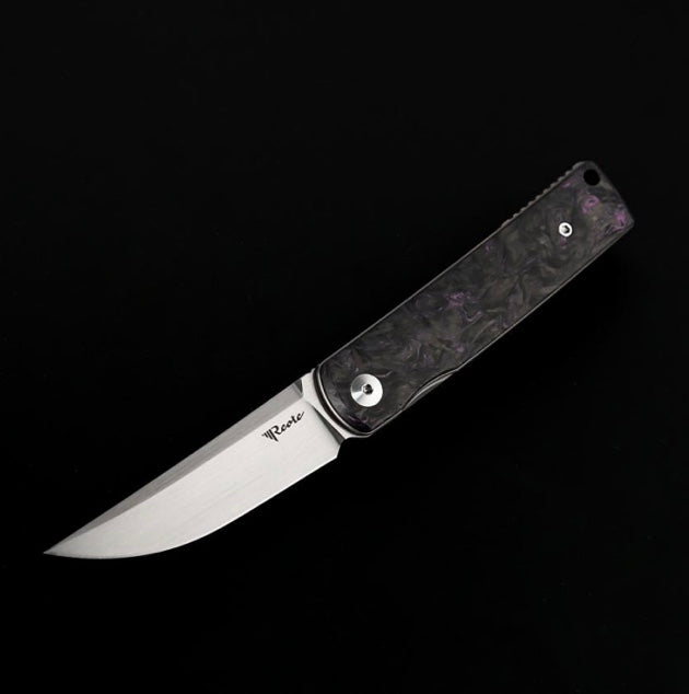 Reate Bushido w/ Dark Matter Purple Handles & Hand Satin M390