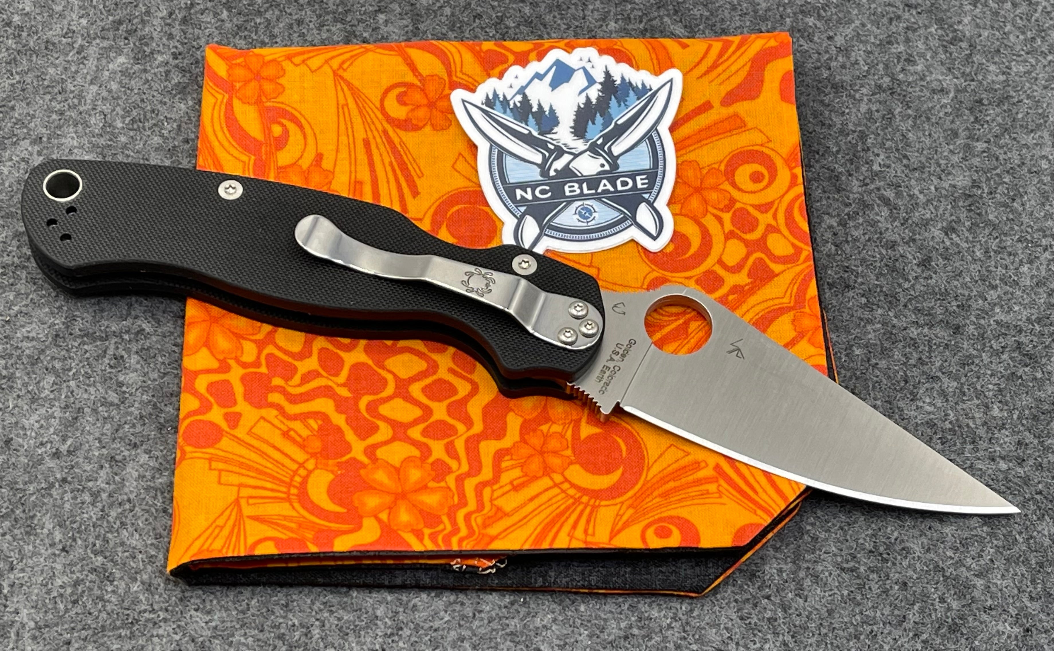 Spyderco Para-Military 2 Black G-10 PM2 S45VN C81GP2