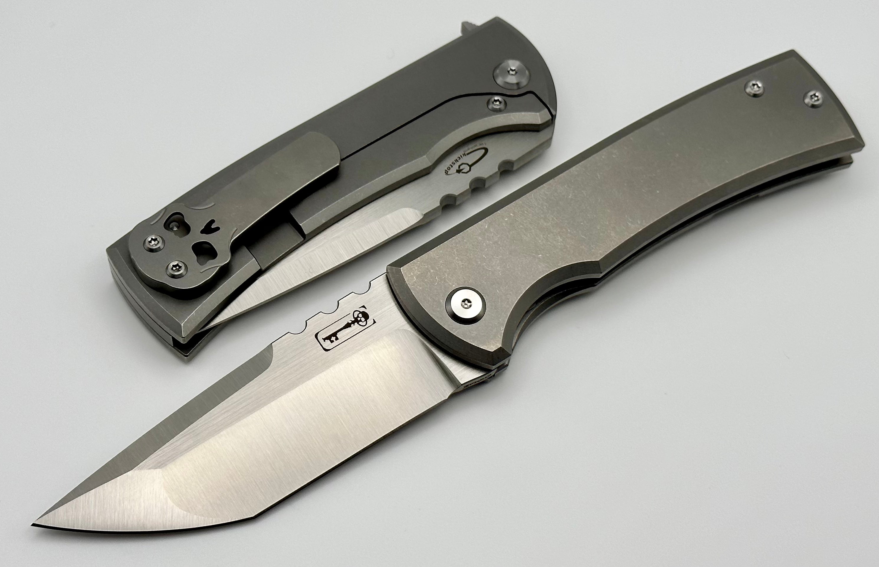 Chaves Knives Redencion 229 Kickstop Titanium & M390 Tanto