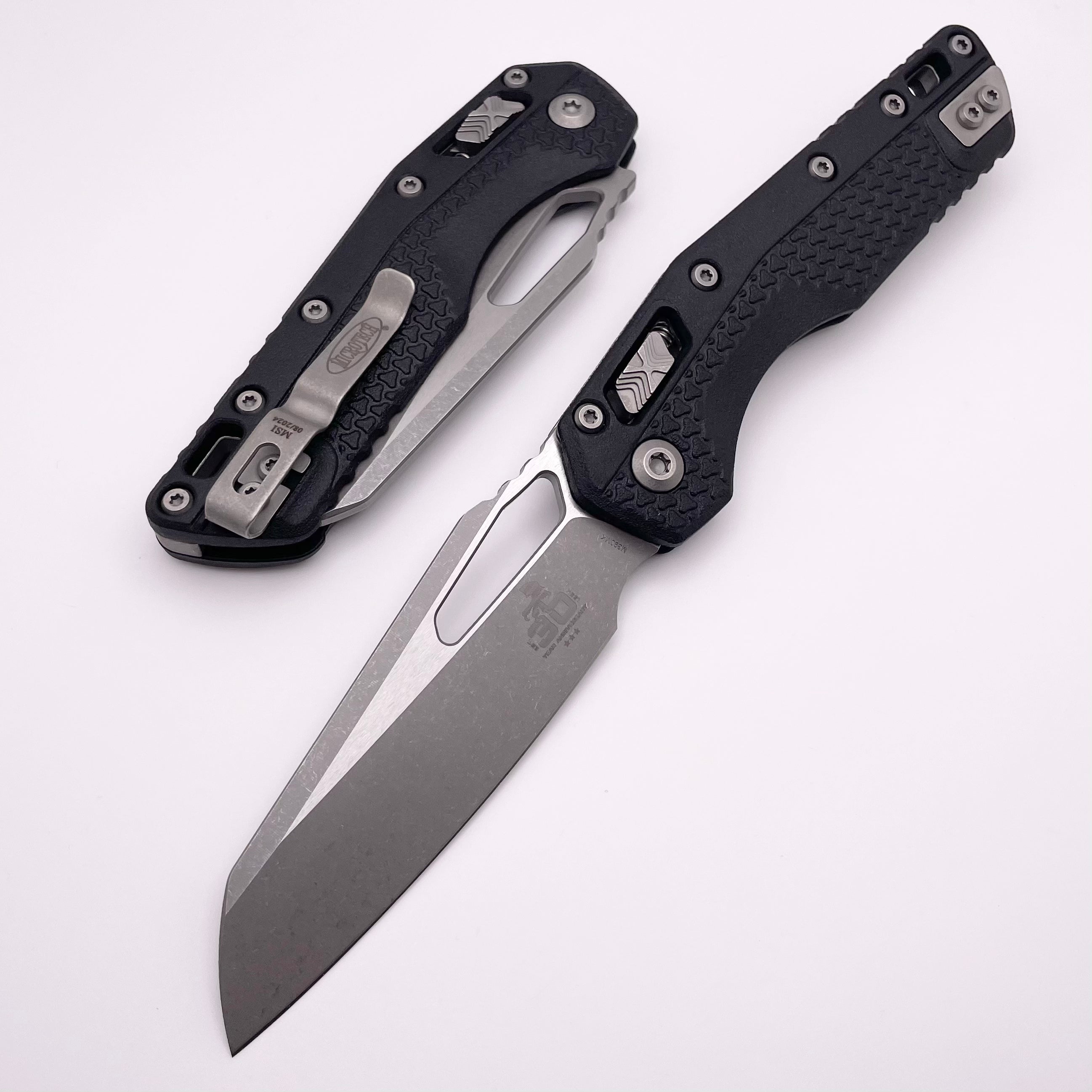 Microtech Knives MSI RAM LOK 30th Anniversary Black Polymer & M390MK Apocalyptic Standard 210T-10APPMBK30