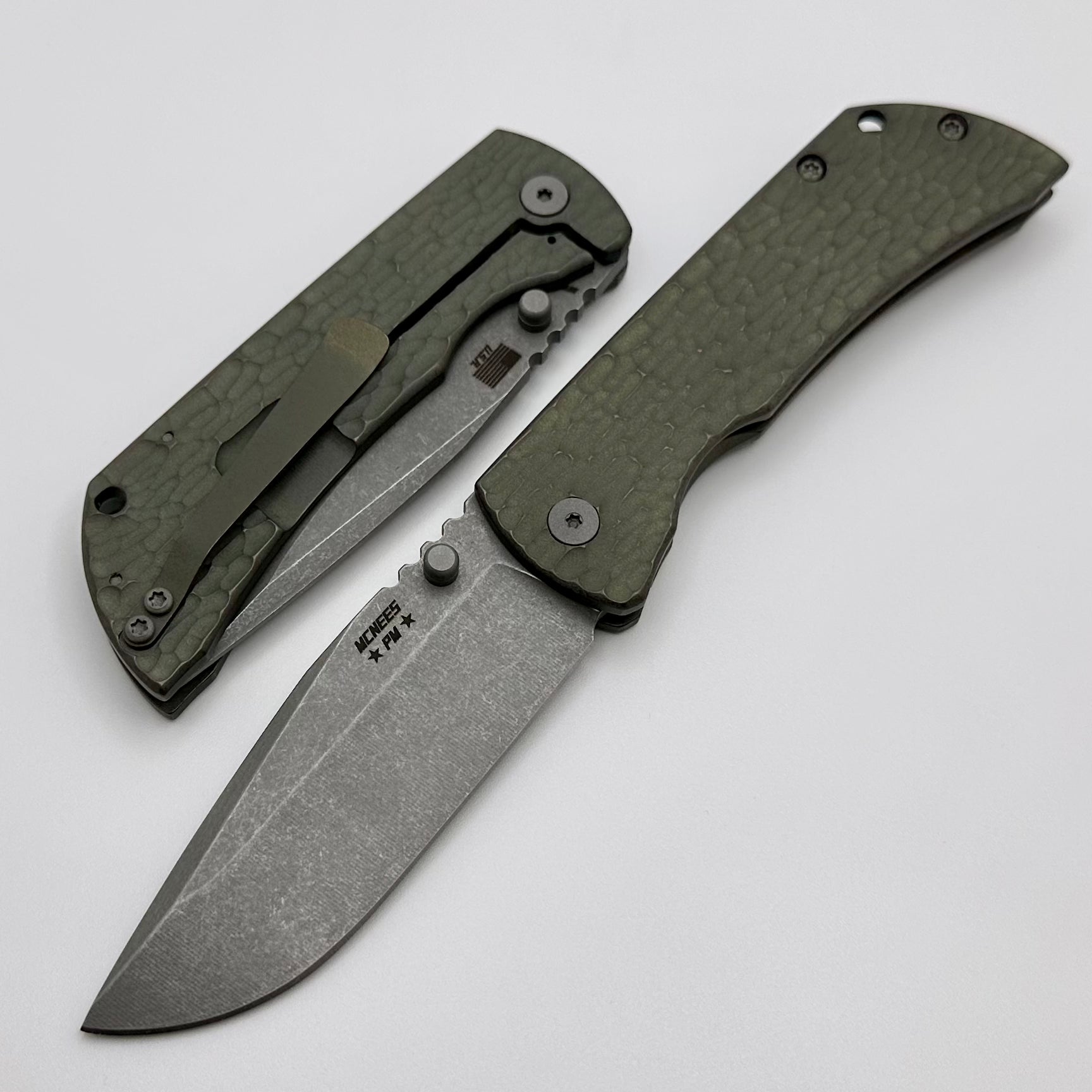 McNees Performance Machined Mac 2 3.5 Jigged Green/Bronze Atomic w/ Stonewash MagnaCut One Per Household