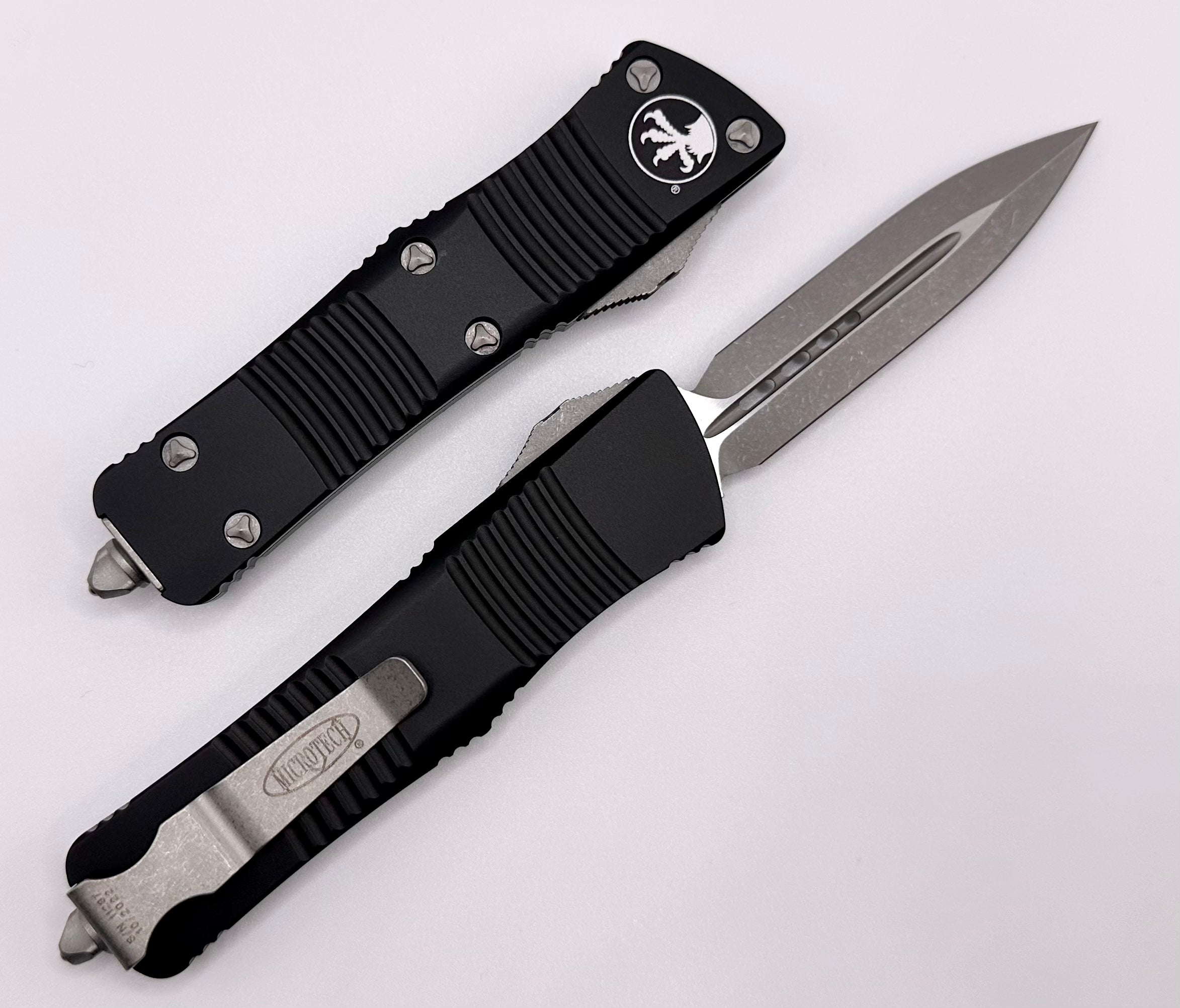 Microtech Troodon Double Edge Apocalyptic Standard & Black 138-10AP