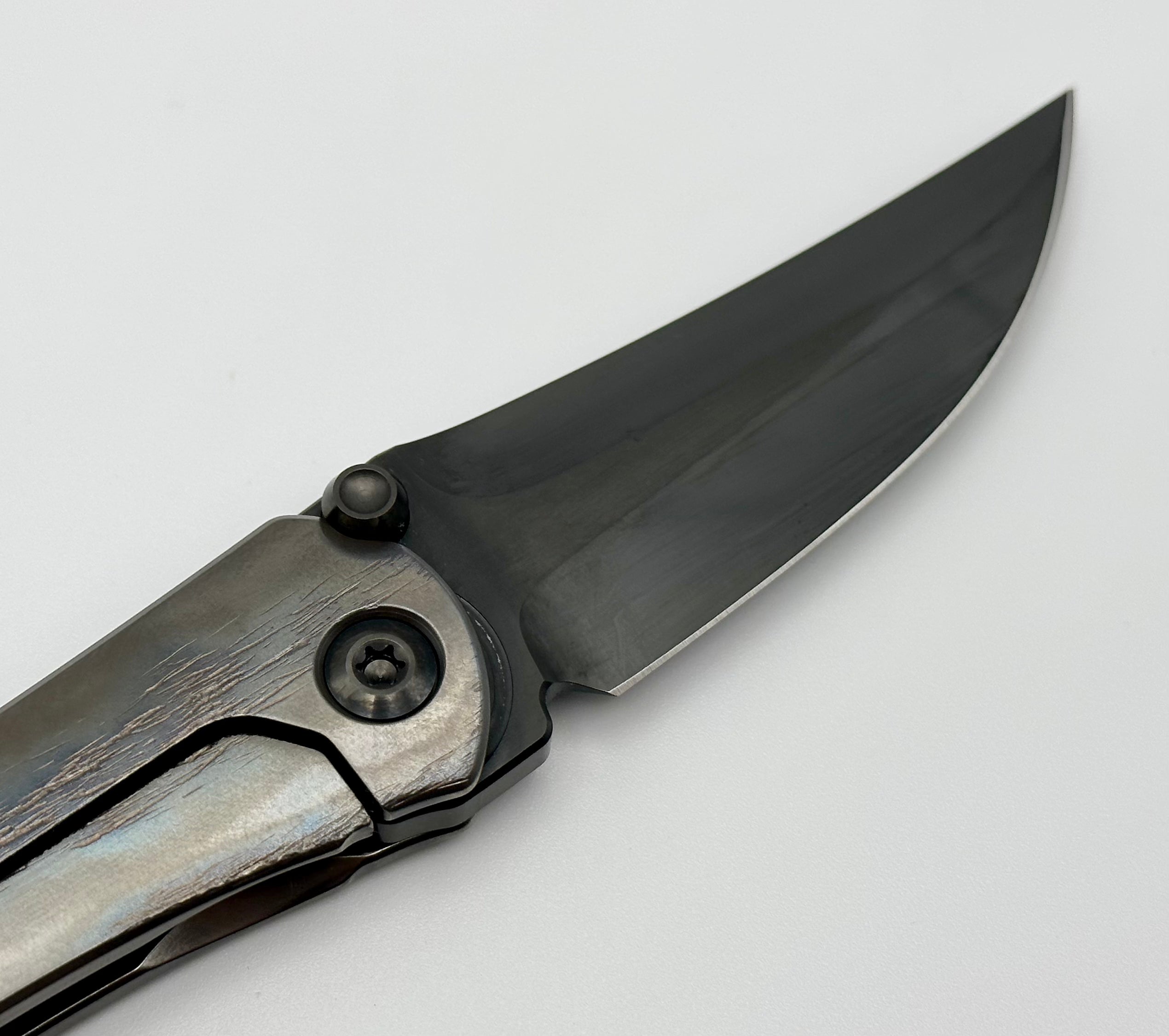 Marfione Custom Knives & Borka Blades Collaboration SBKF DLC Assassin Grind Diamond Finished M390 Blade & Cosmic Scales