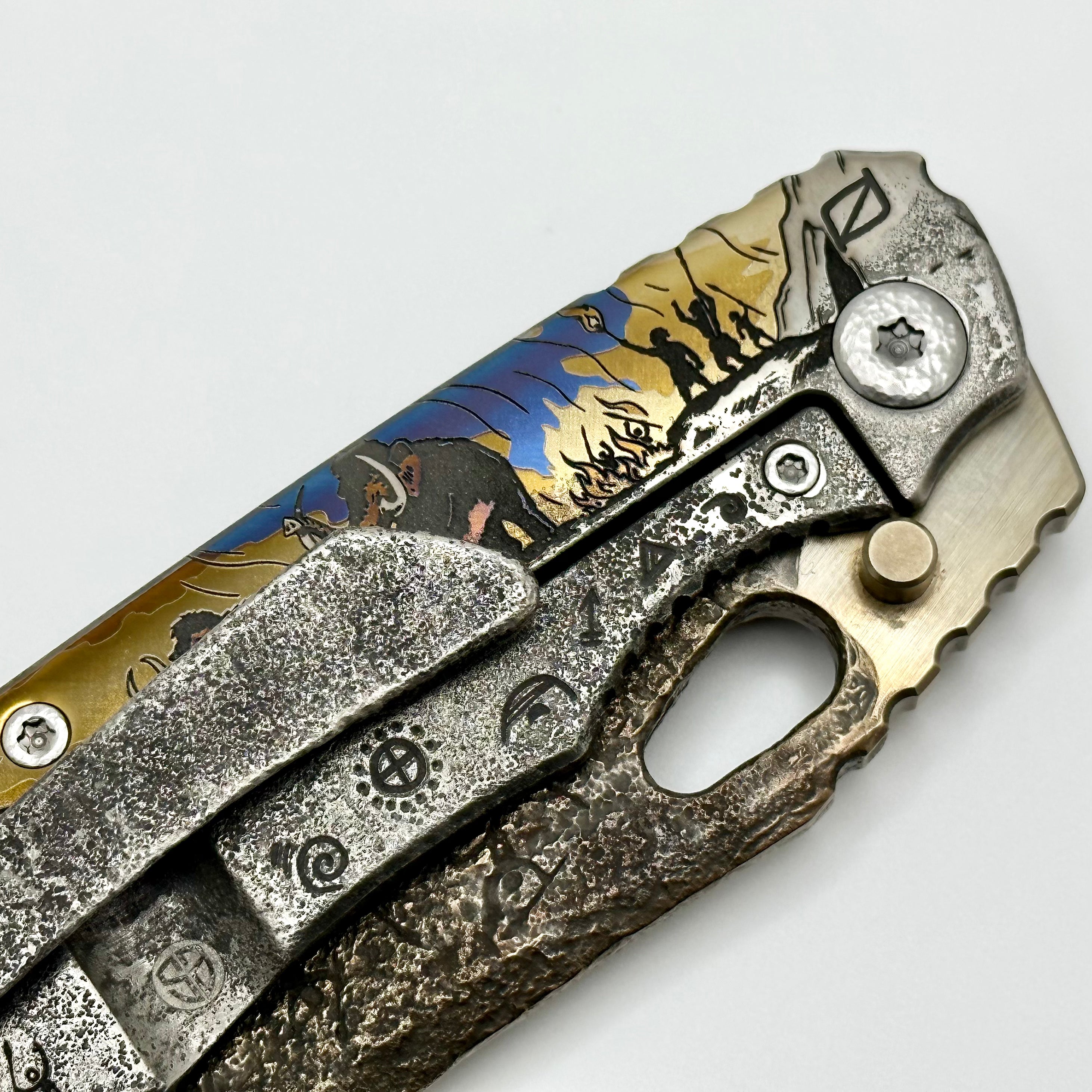 Custom Knife Factory Evo 3.0C ONE OFF Wolly Mammoth