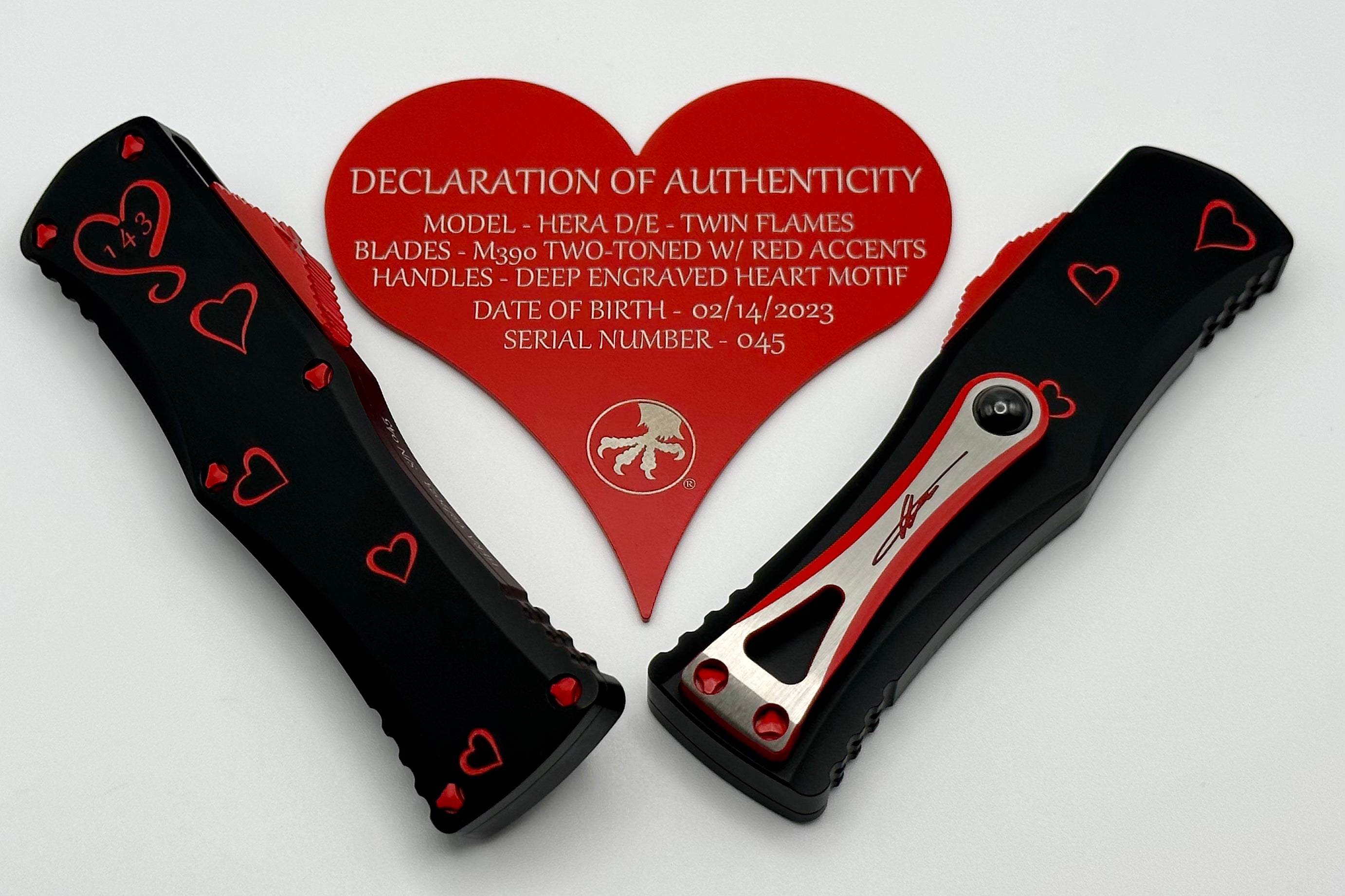 Microtech Twin Flames Signature Series Hera Set 702-1SETTFS