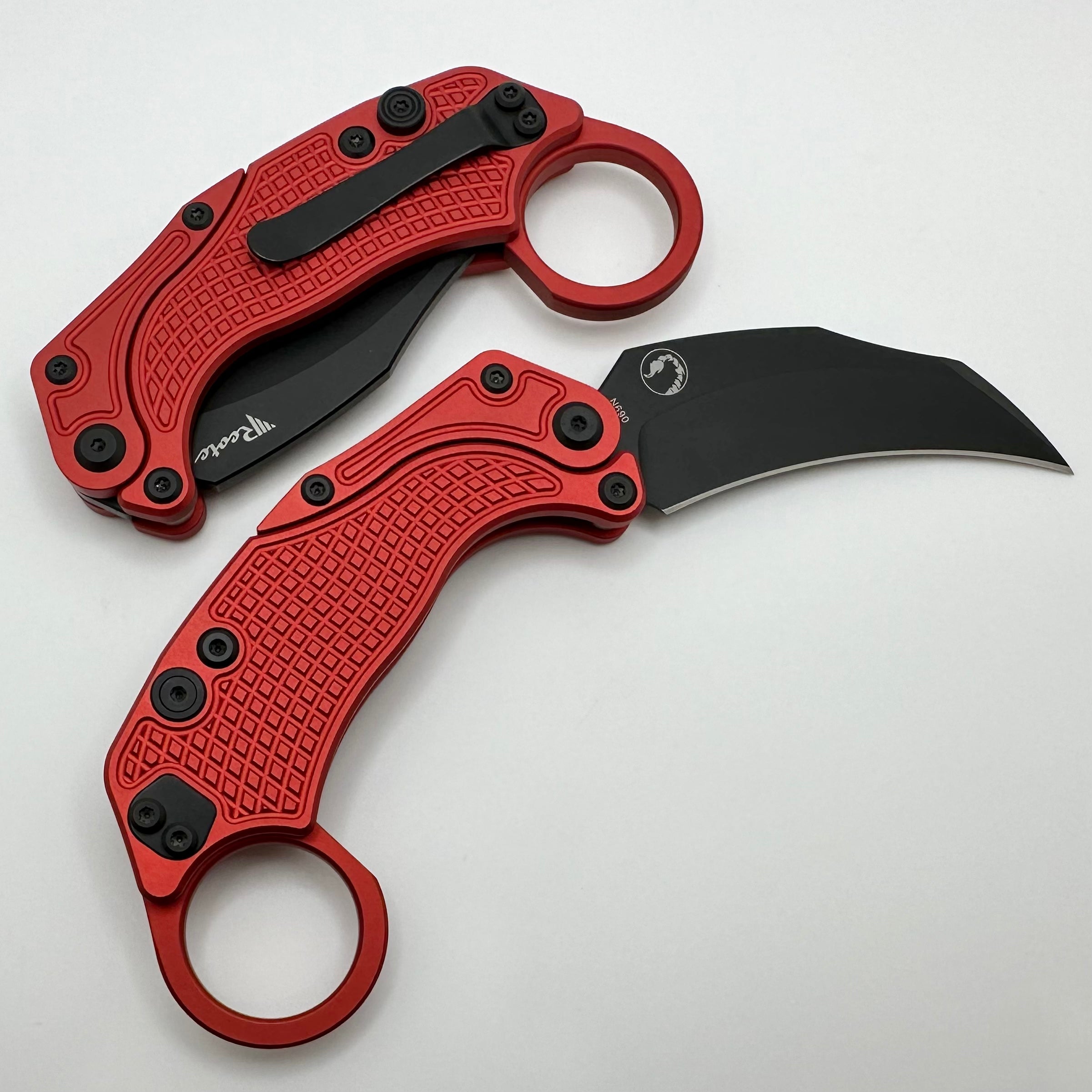 Reate EXO-K Aluminum Oxidized Red w/ PVD N690