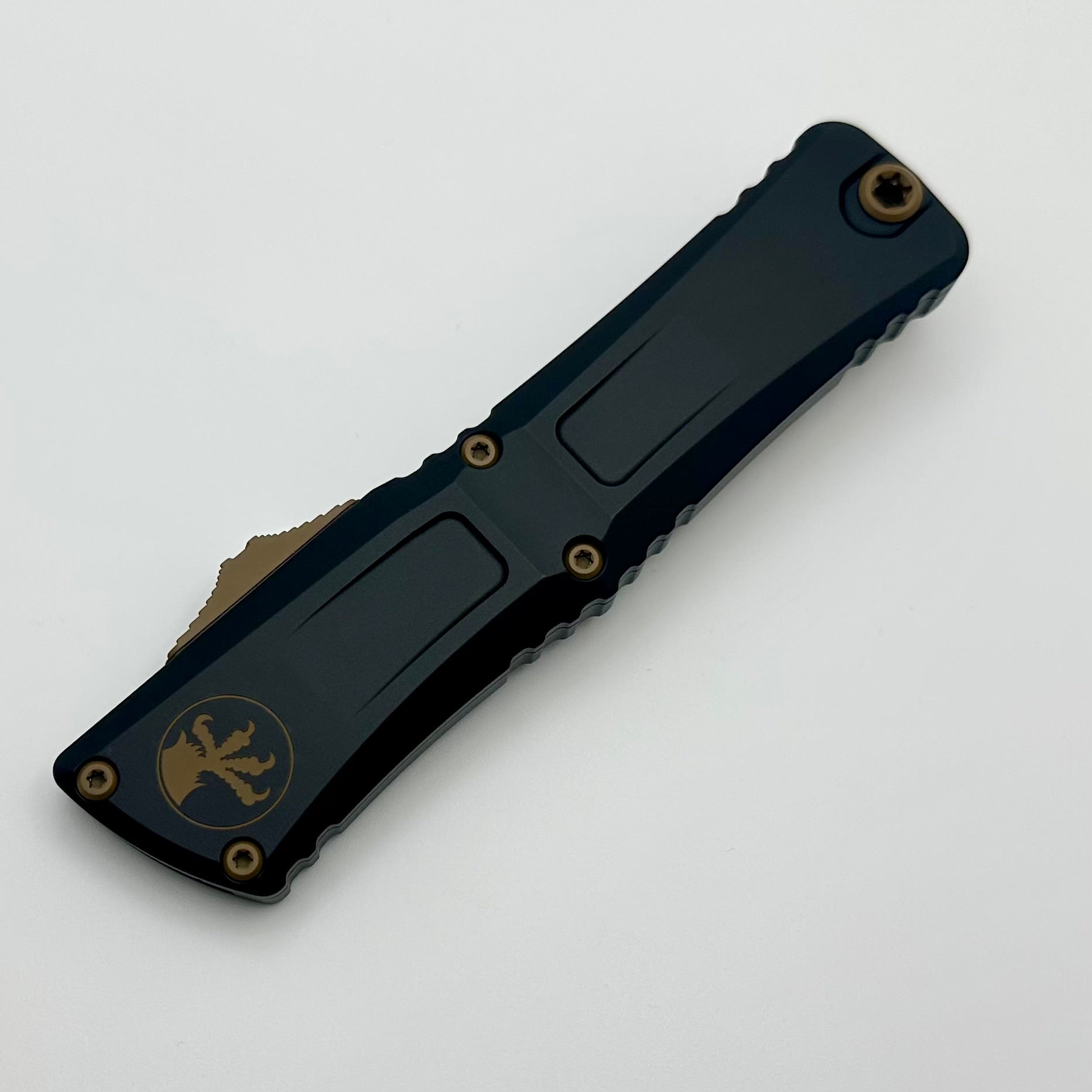 Microtech Knives Combat Troodon Gen III Prototype Black D/E F/S w/ Dark Earth Accents