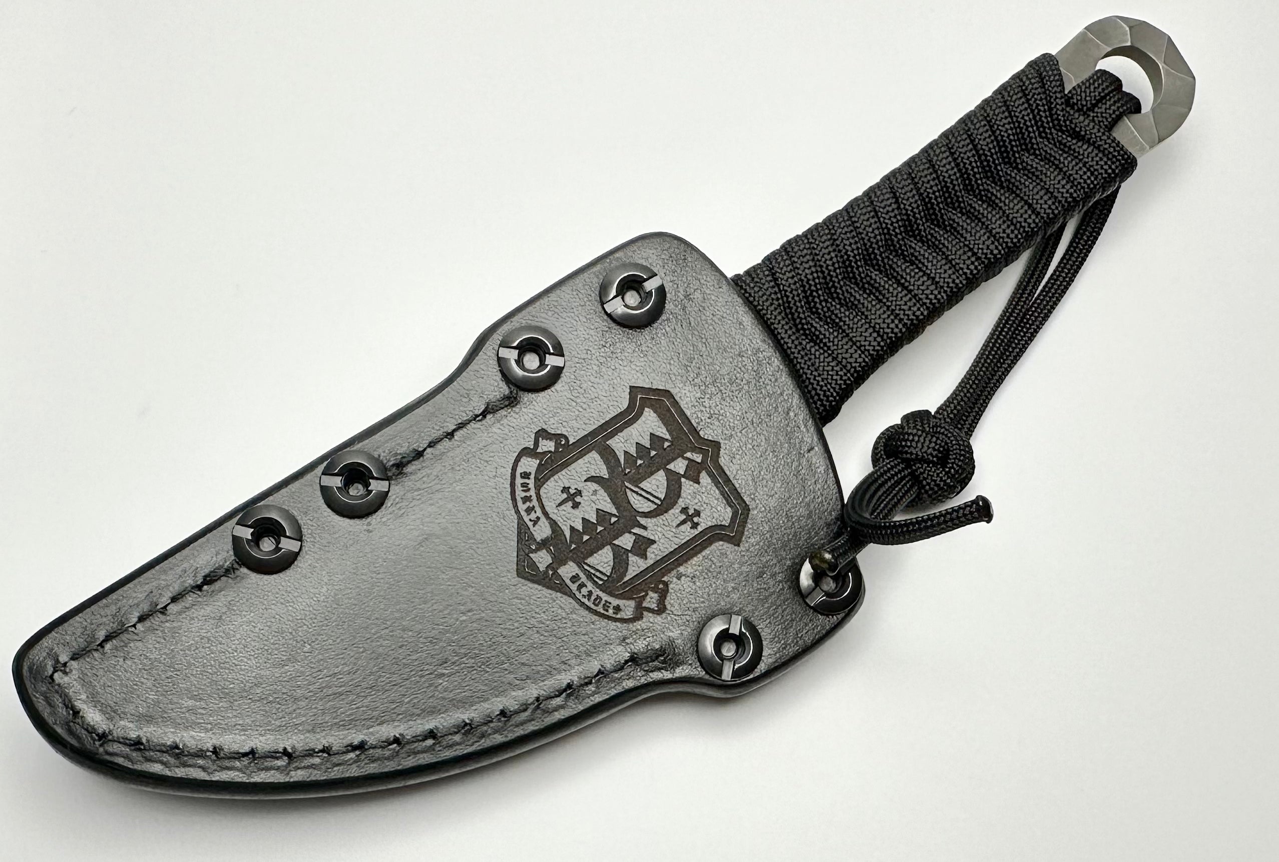 Borka Blades SBK-LS M390 Rock Ground Fixed Blade & Chattanooga Leather Sheath