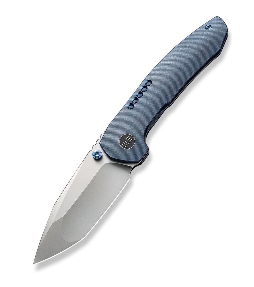 We Knife Trogon Blue Titanium & Bead Blast CPM-20CV WE22002B-1