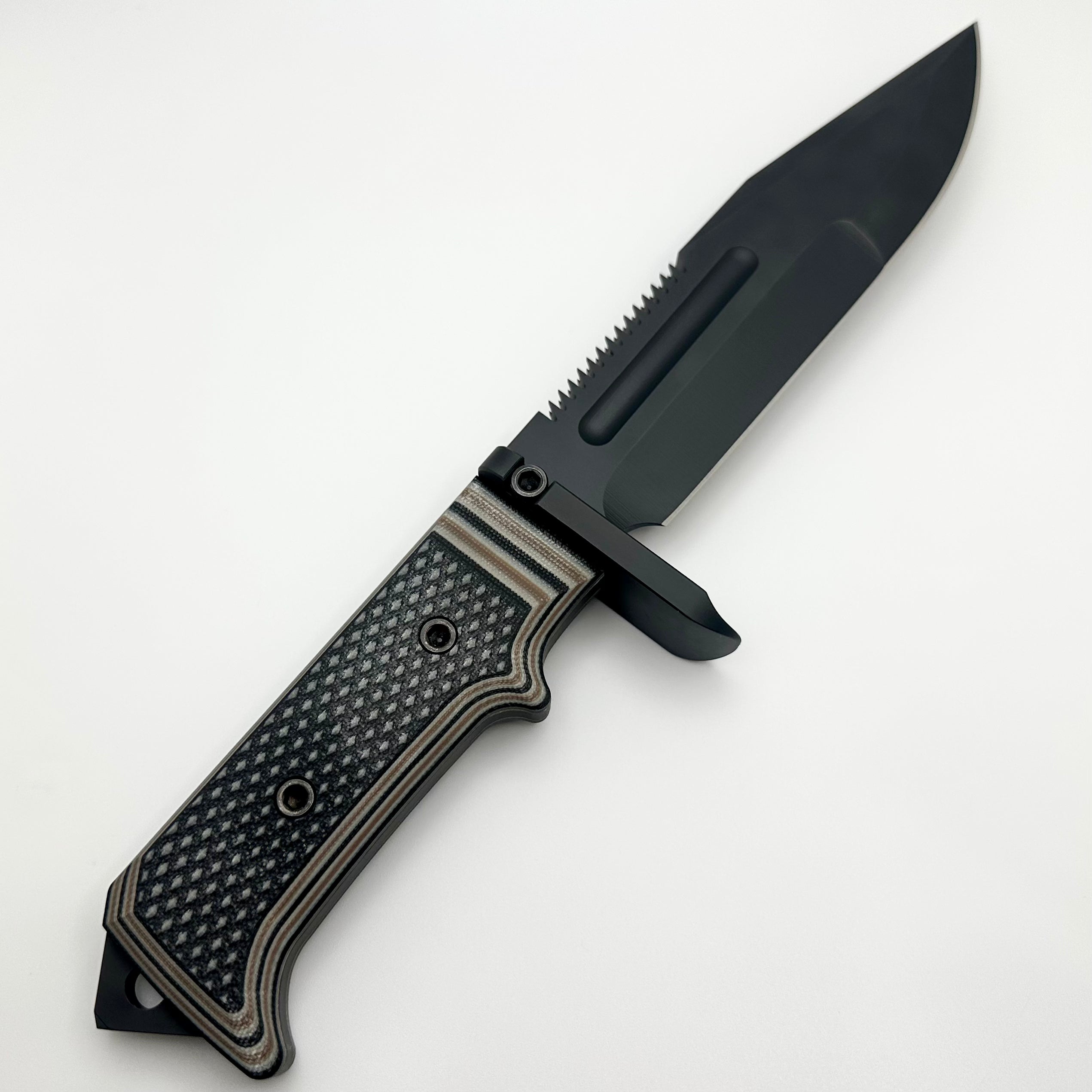 Medford USMC Raider PVD S35VN w/ Multi-Color G-10 Handles Fixed Blade