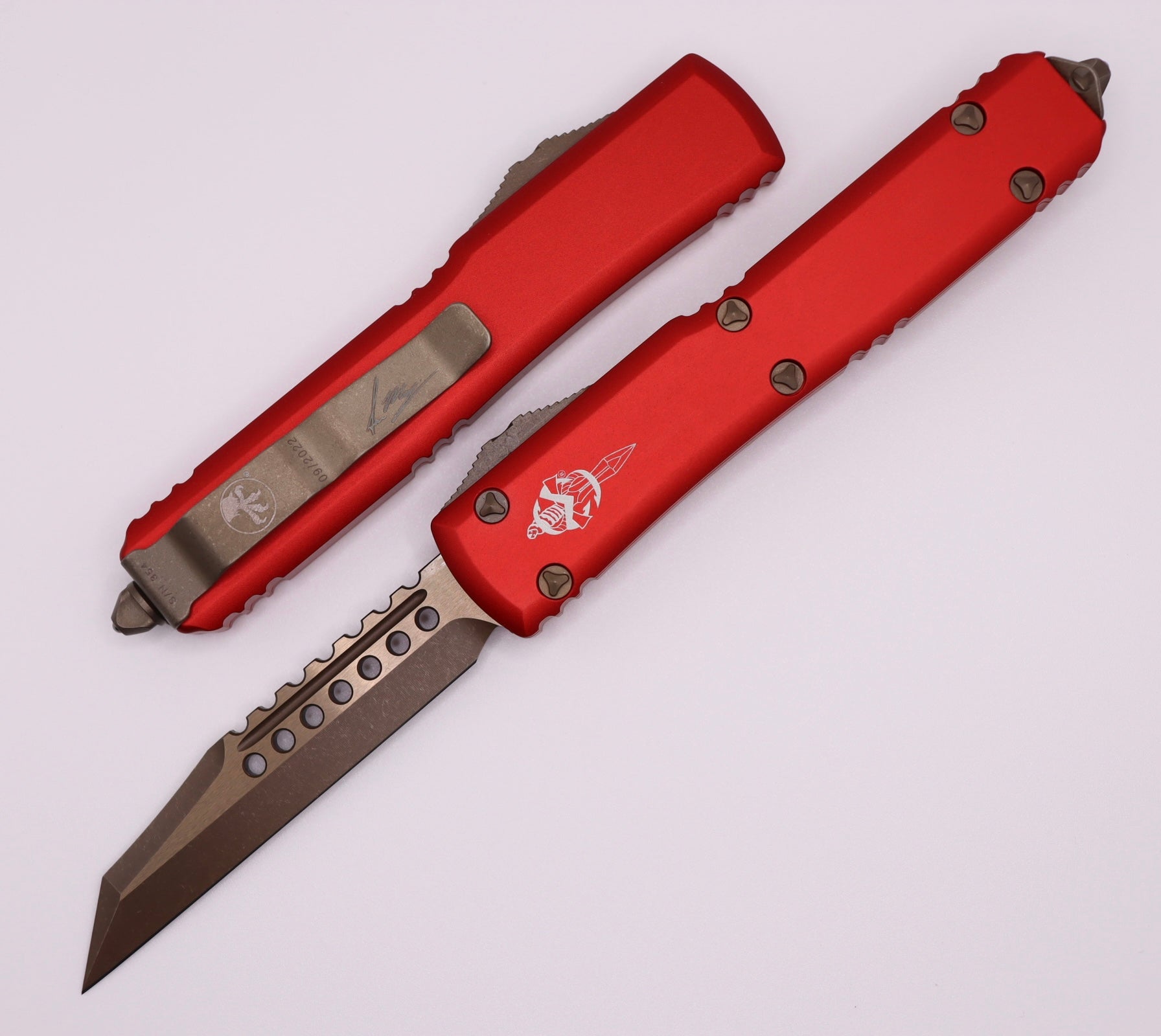 Microtech Ultratech Warhound Apocalyptic Standard & Red 119W-13APRDS