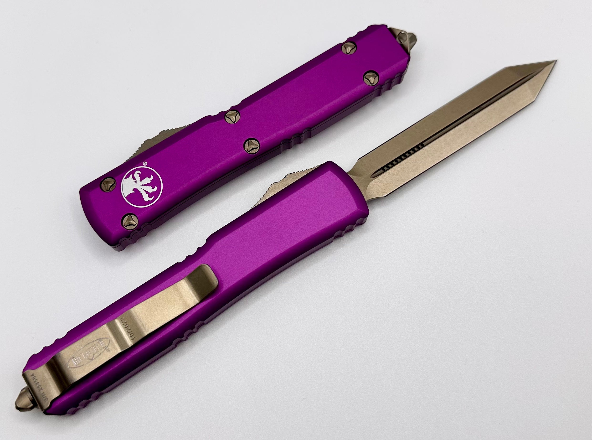 Microtech Ultratech Spartan w/ Bronzed Standard & Violet 223-13VI