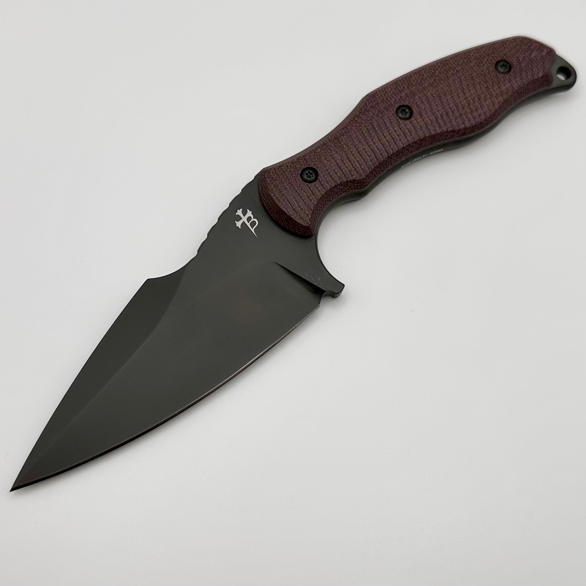 Borka Blades SB1 PVD M390 & Burgundy Micarta Fixed Blade BD02/2 MBU