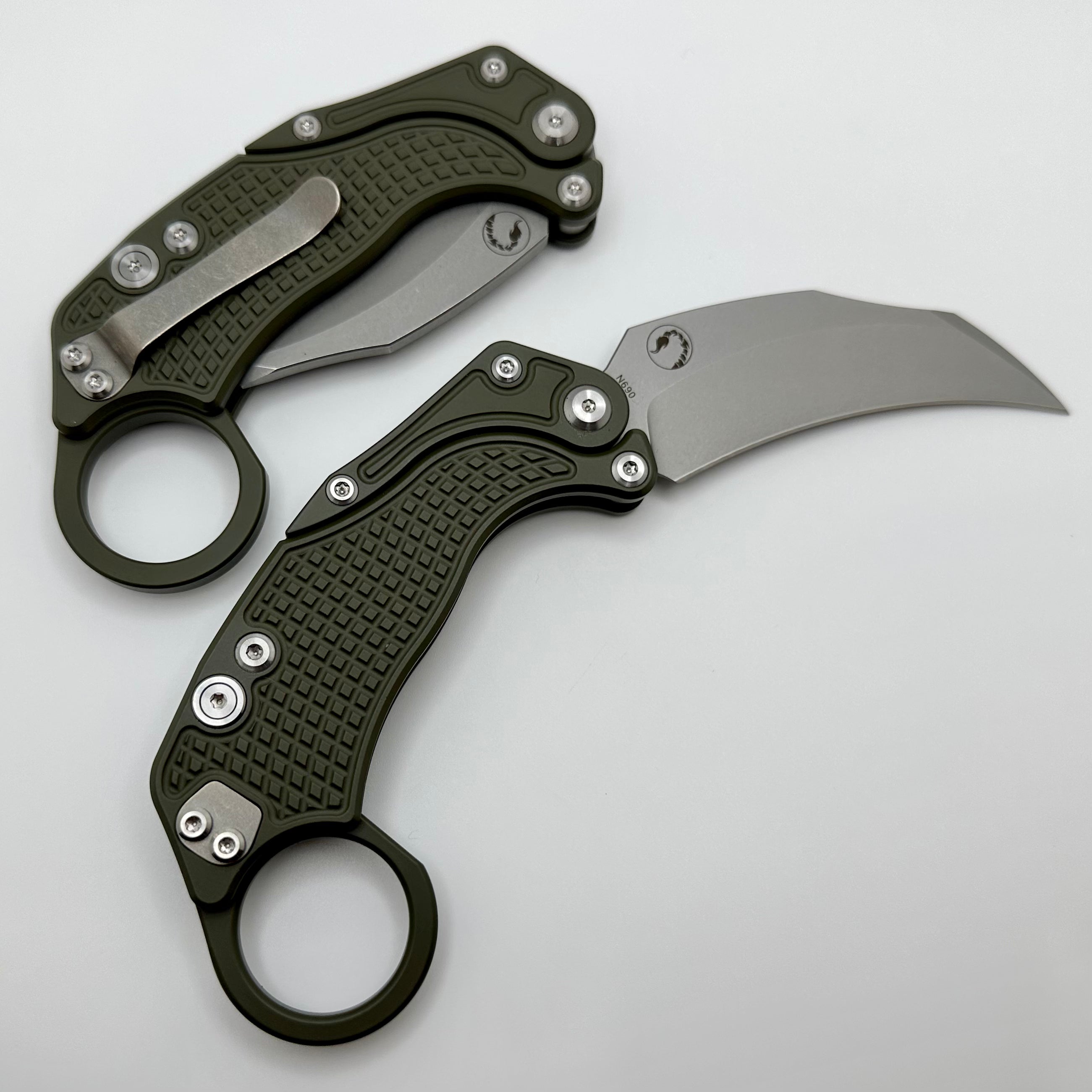 Reate EXO-K Aluminum Green w/ Stonewash N690