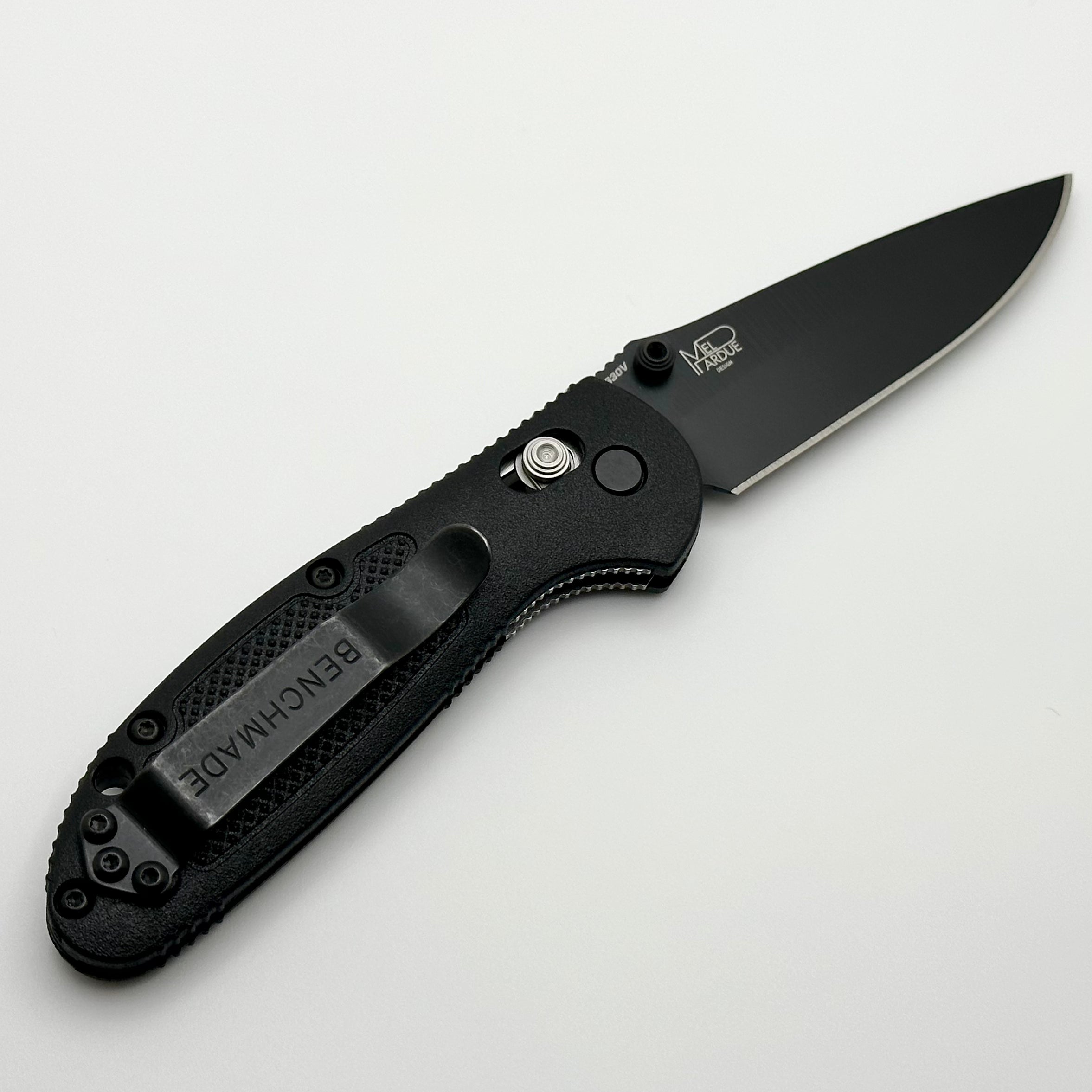 Benchmade Mini Griptilian Black Grivory & Black Drop Point 556BK-S30V