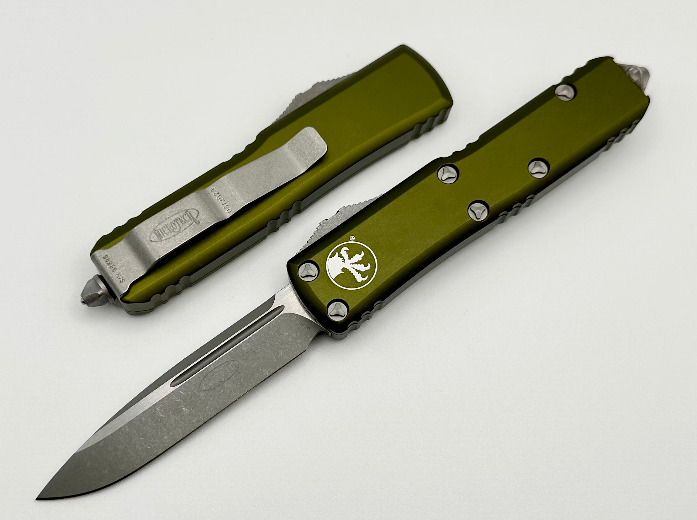 Microtech UTX-85 Single Edge Apocalyptic Standard & OD Green 231-10APOD