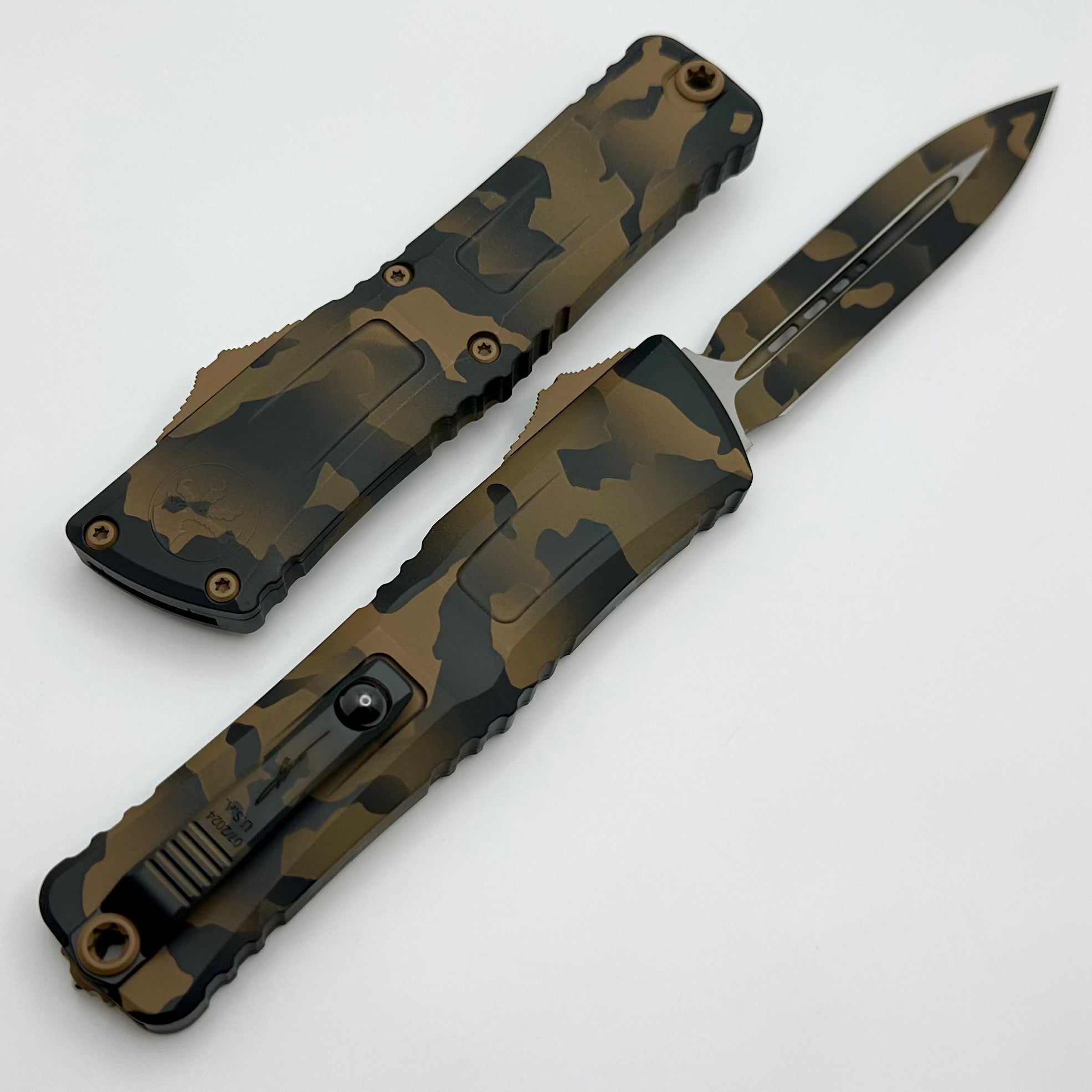 Microtech Knives Combat Troodon Gen III Coyote Camo Standard Double Edge 1142-1CCS