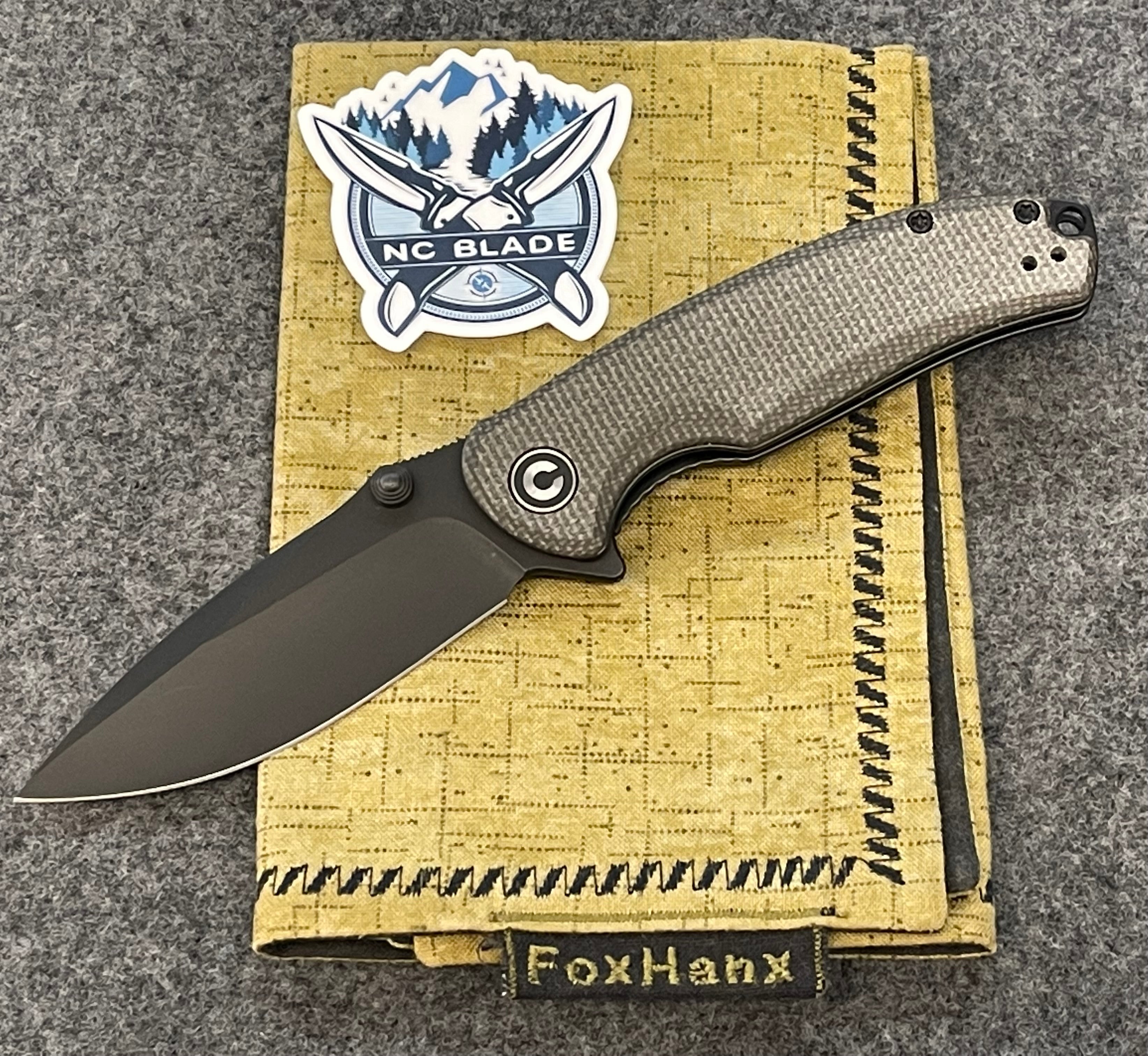 Civivi Pintail Flipper Dark Green Micarta 2020C