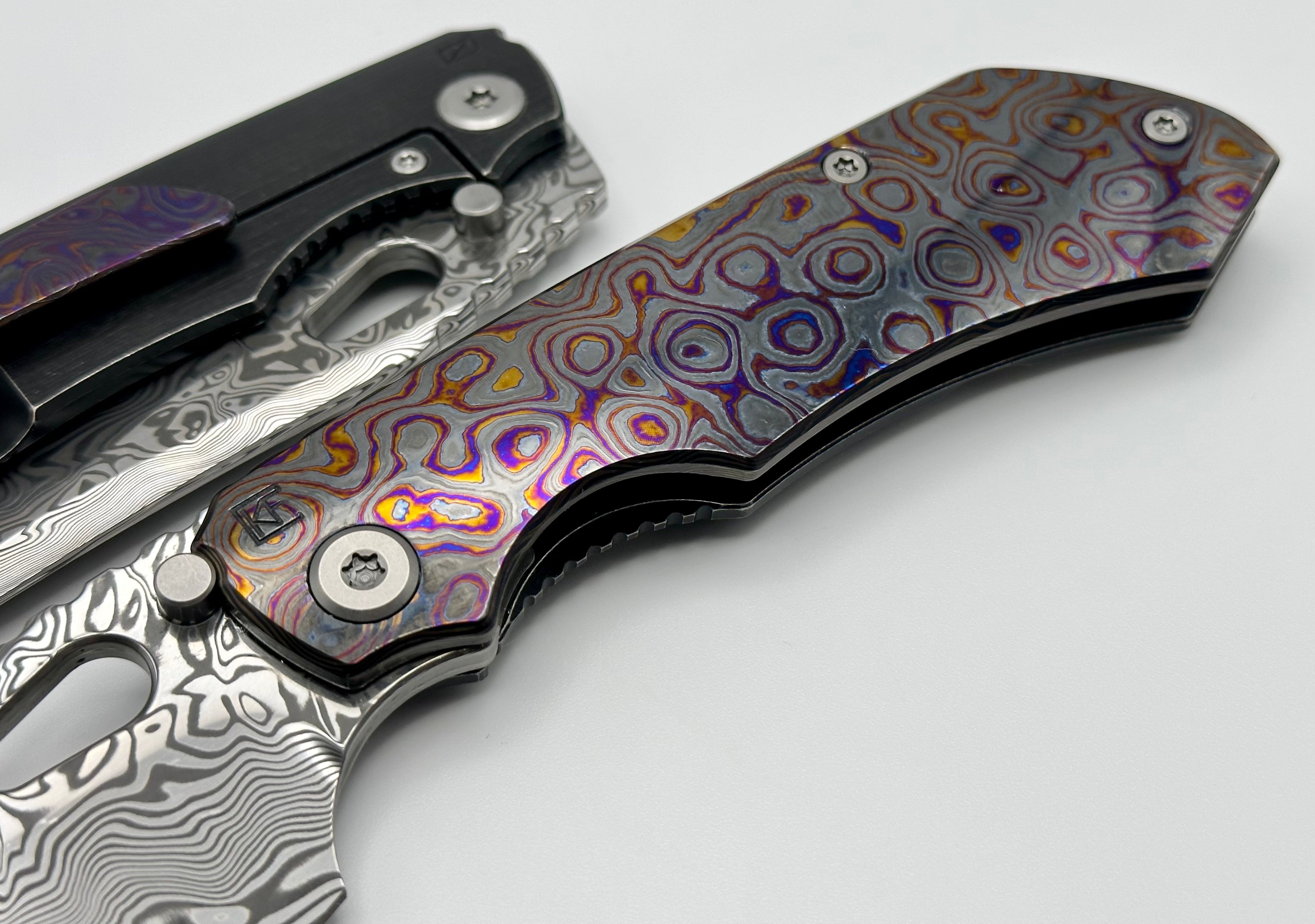 Custom Knife Factory Evo 3.0E ZircuTi w/ Damasteel