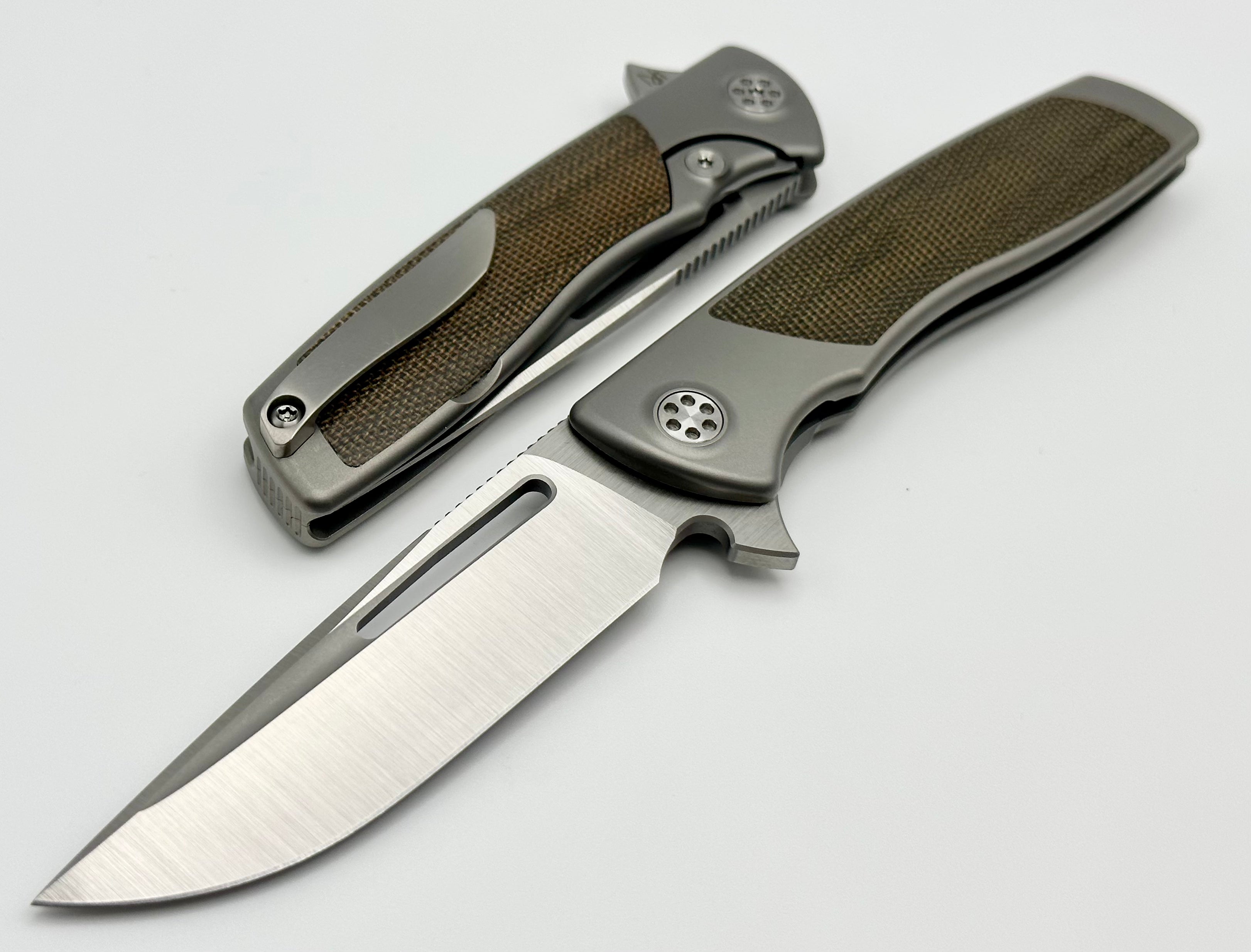 SharpByDesign Mini Evo OD Micarta & Drop Point M390