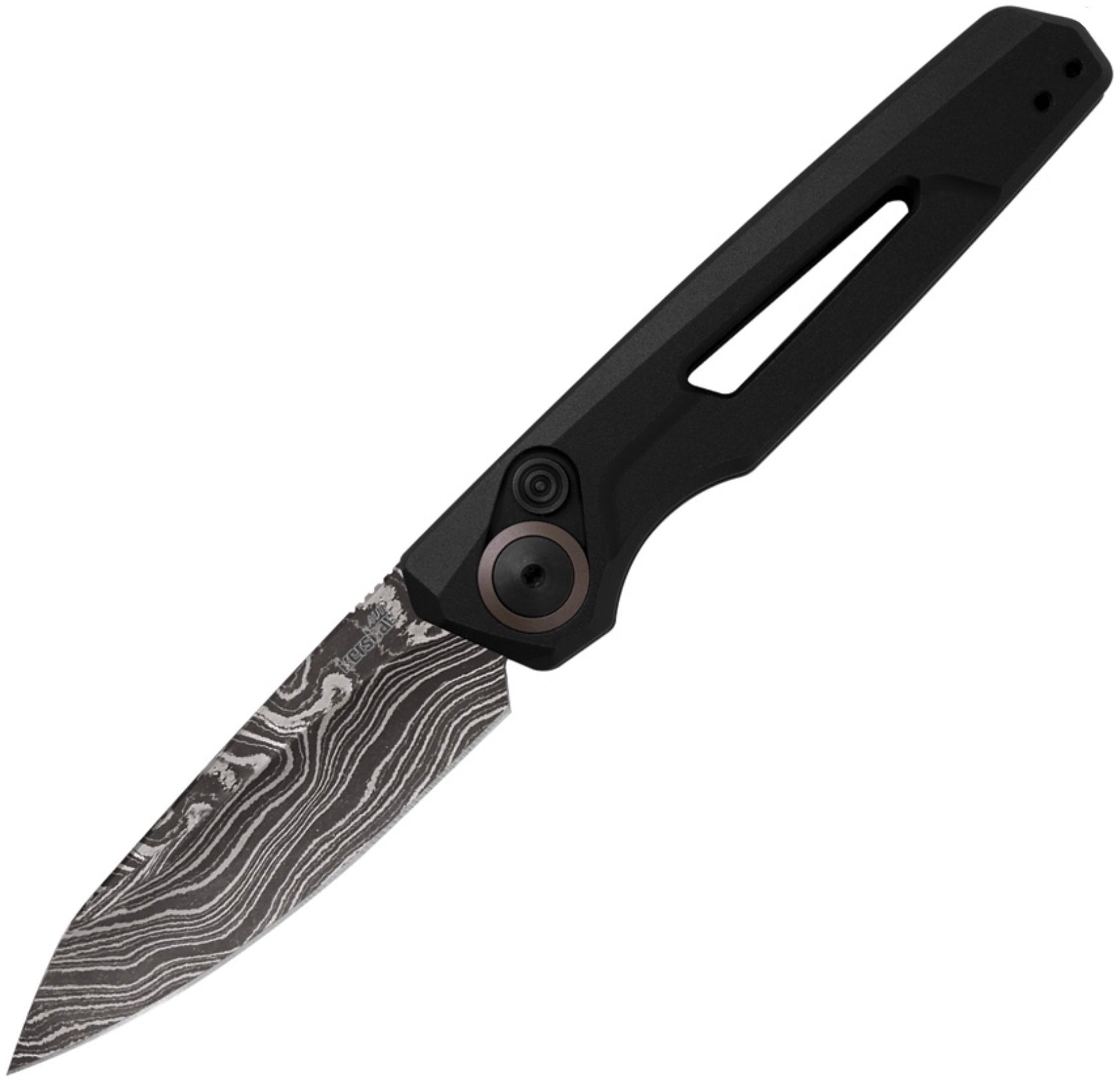 Kershaw Launch 11 Black Aluminum & Damascus 7550BLKDAM