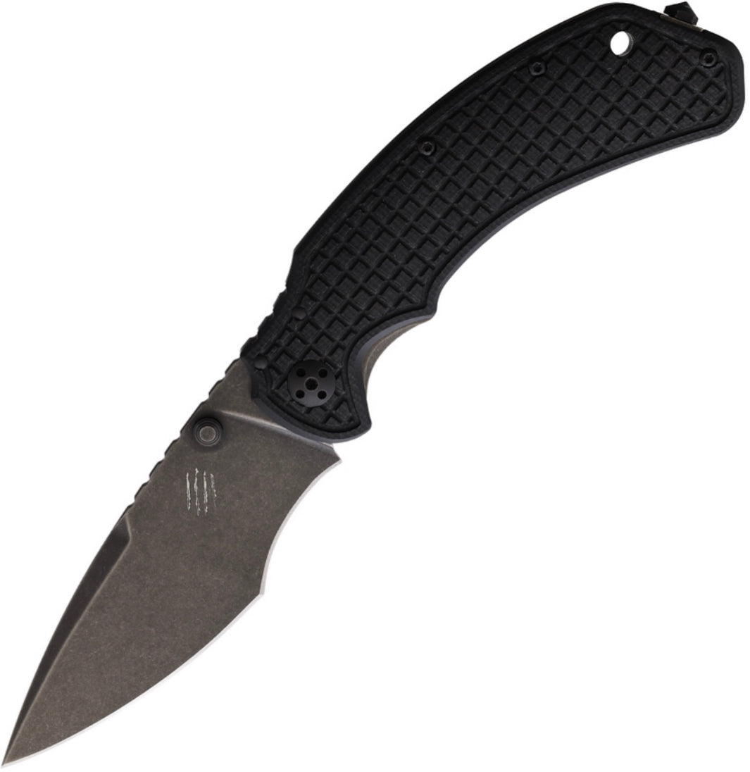 Bastinelli Knives & Fred Mastro Alpha 1 Black Milled G10 Handle Folder