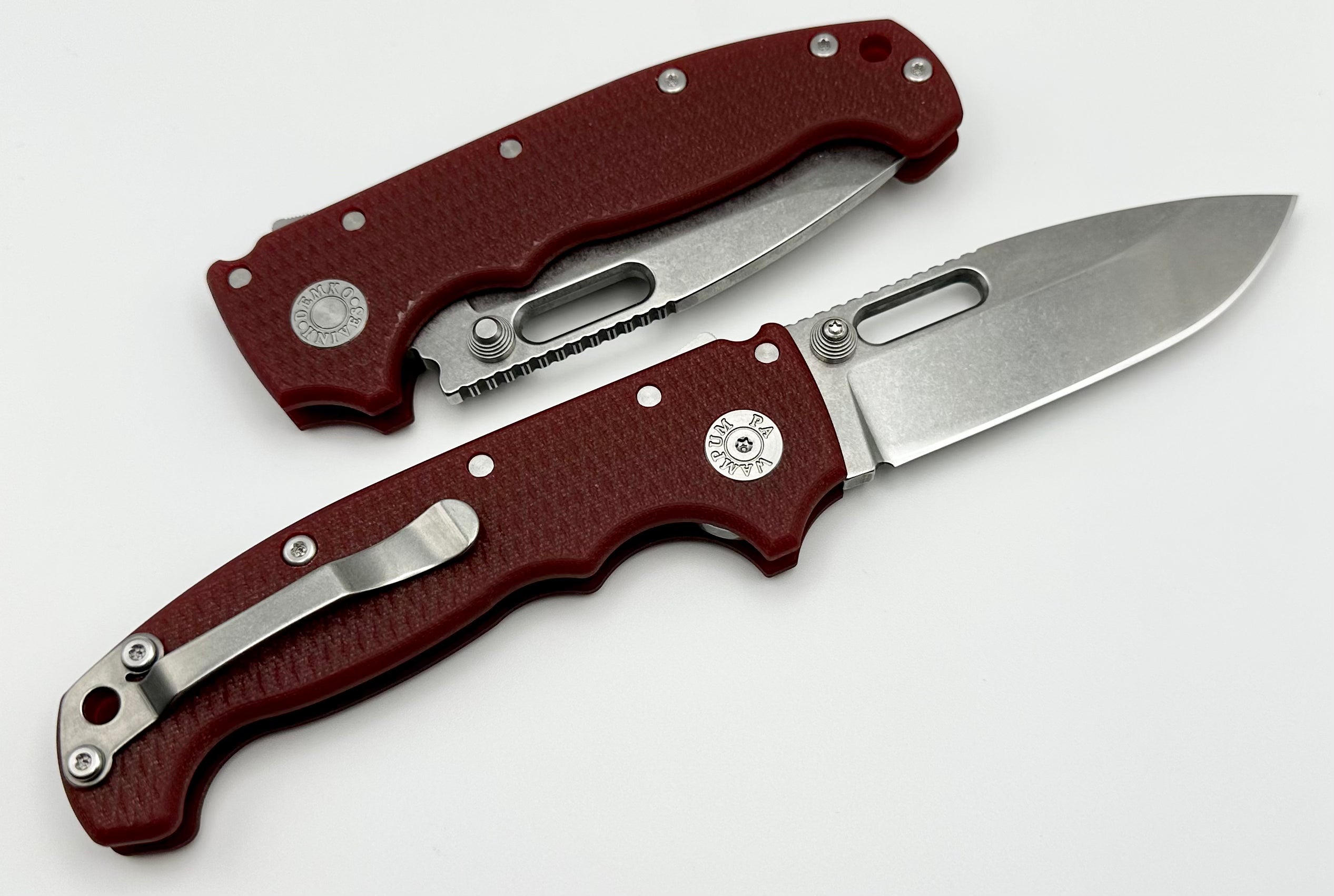 Demko Knives MG AD20 Exclusive Drop Point 3V & Red G-10 LIMIT ONE PER HOUSEHOLD