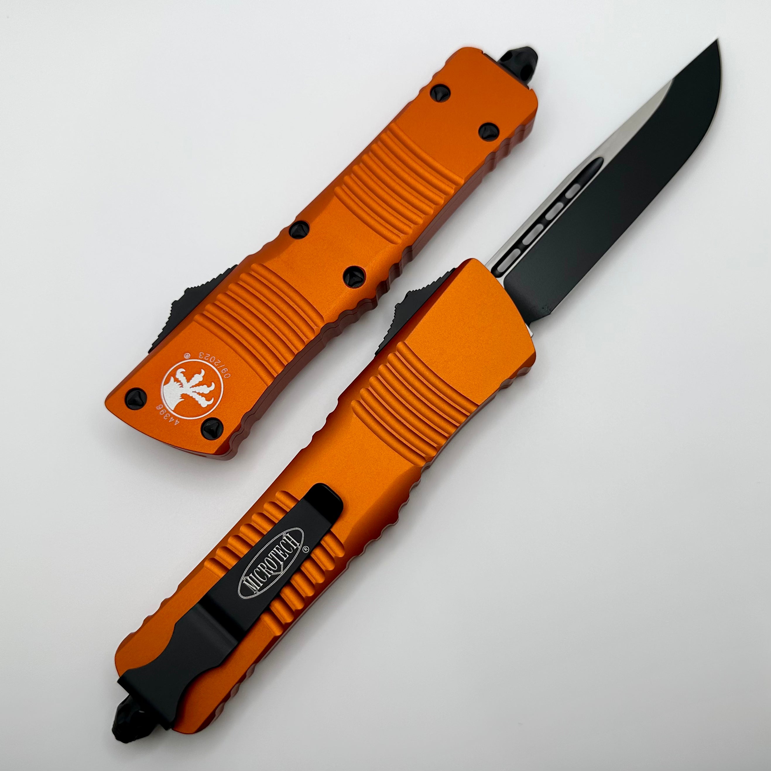 Microtech Combat Troodon Single Edge Black Standard & Orange 143-1OR