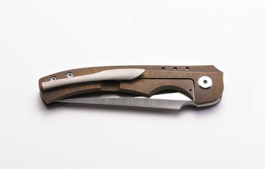 Alliance Designs Bronze Conquest Milled Framelock