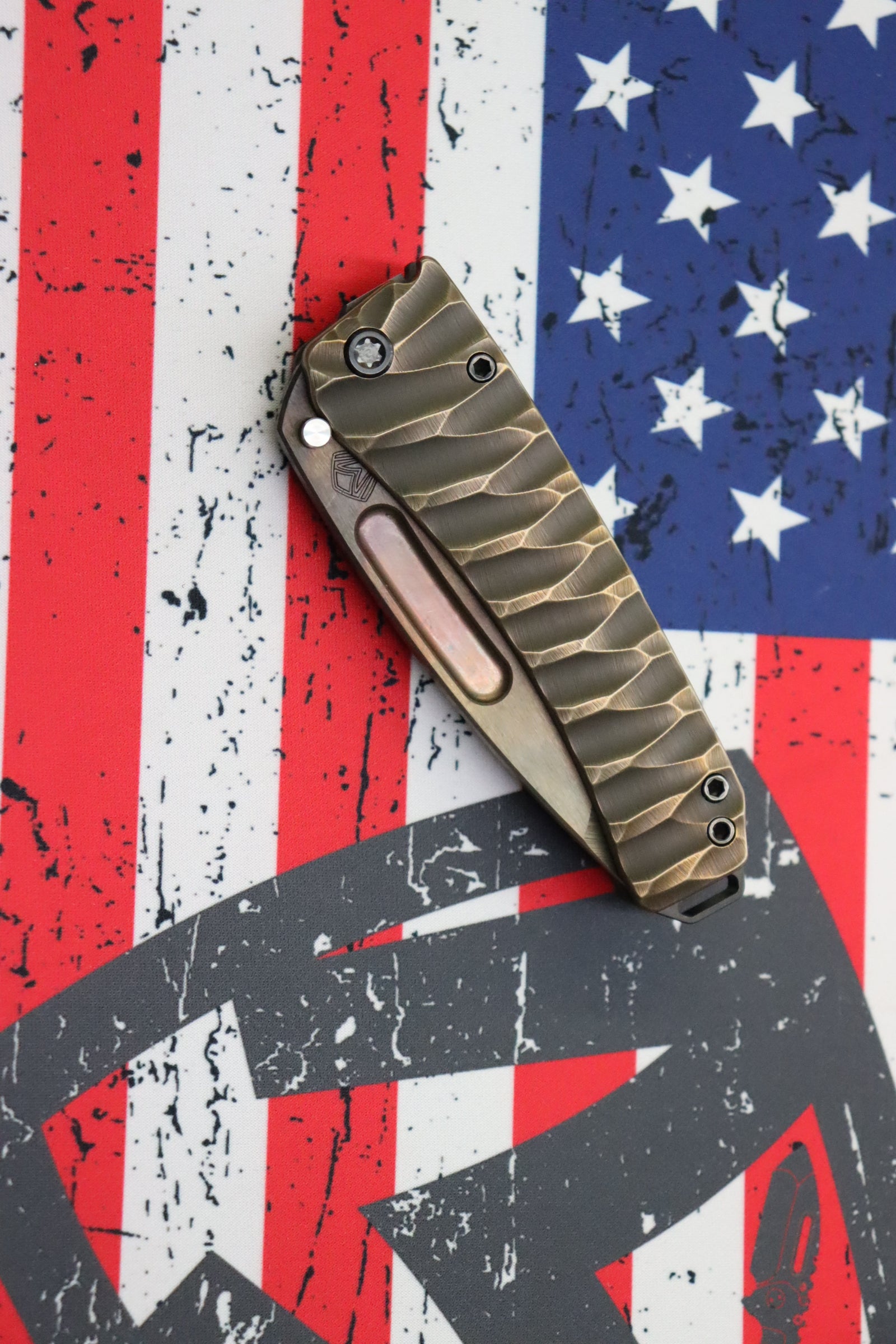 Medford Midi Marauder Vulcan S35 Tanto & Bead Blast/Brushed Silver Predator Sculpted Handles w/ PVD Hardware/Clip