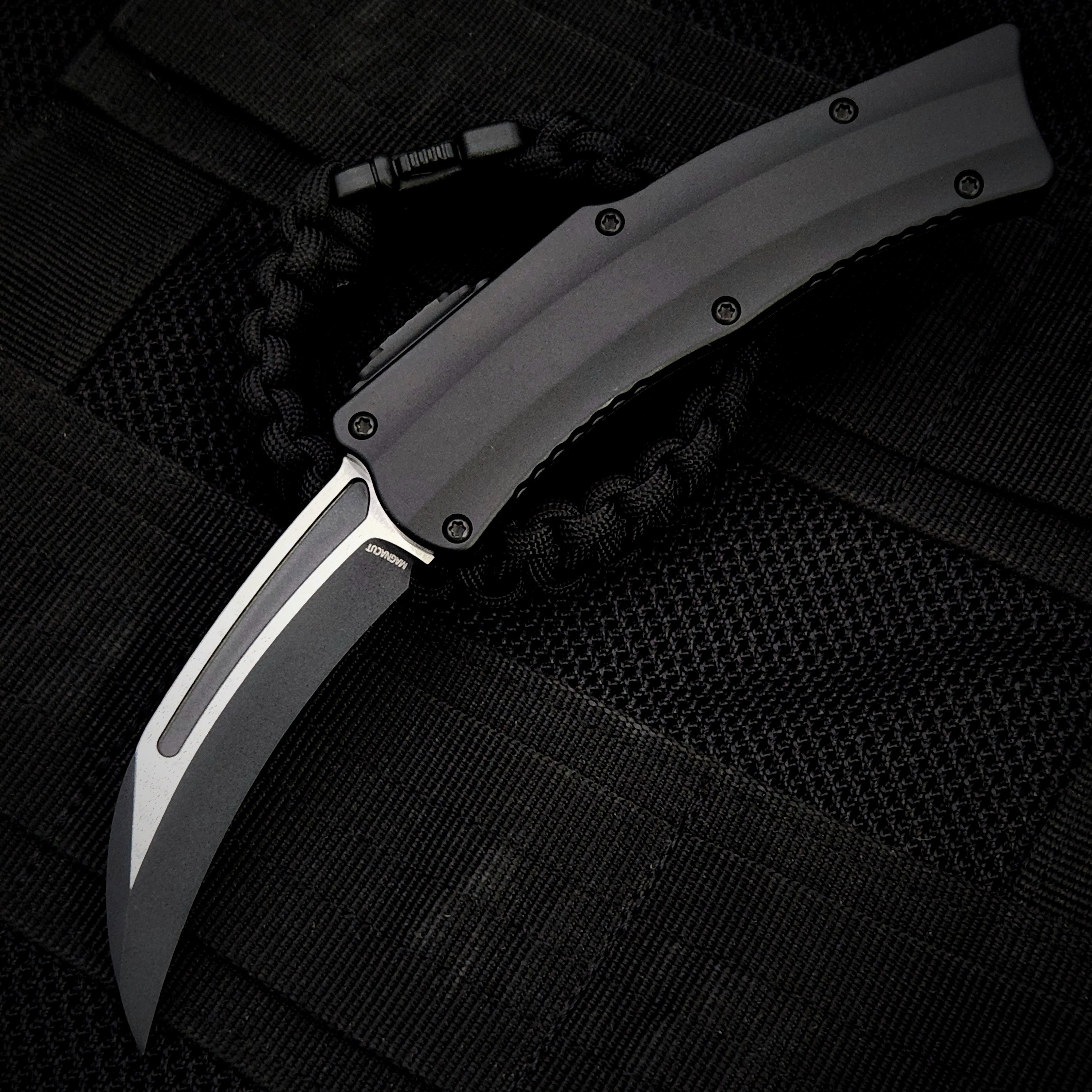 Heretic ROC w/ Two Tone Black Magnacut & Black Handle H060-10A-T