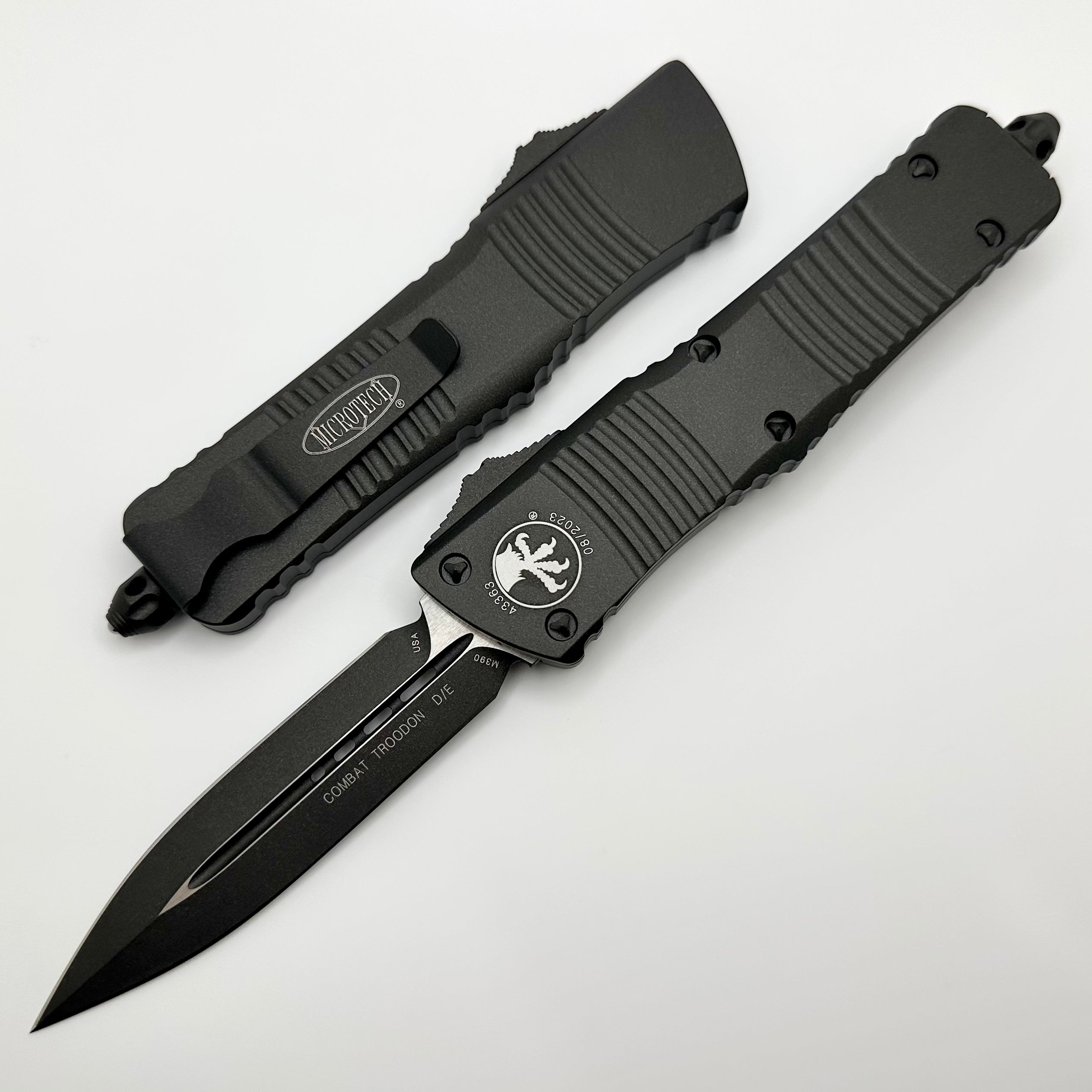 Microtech Combat Troodon Double Edge Dark Tungsten Cerakote 142-1CDT