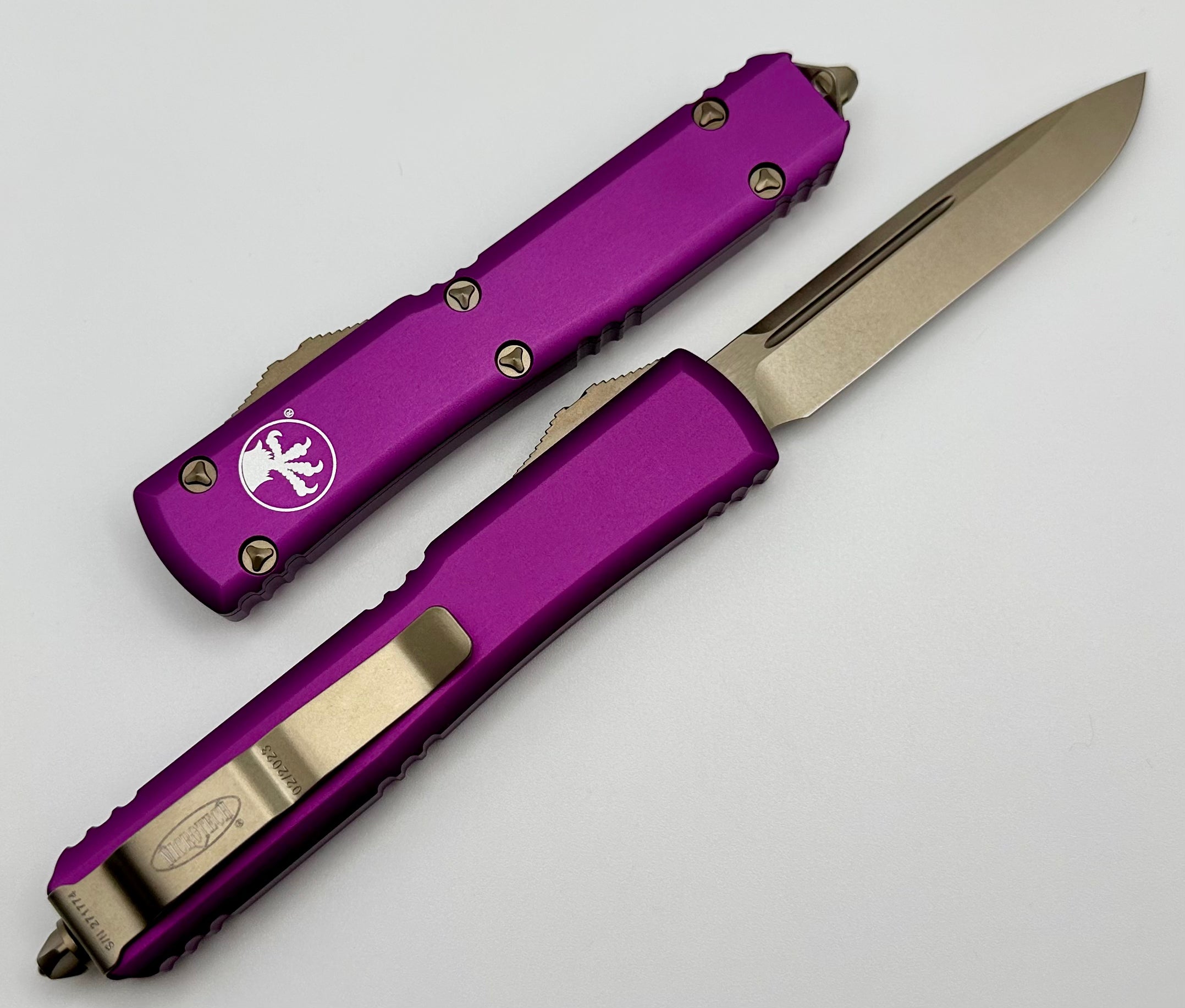 Microtech Ultratech Single Edge Bronze & Violet 121-13VI