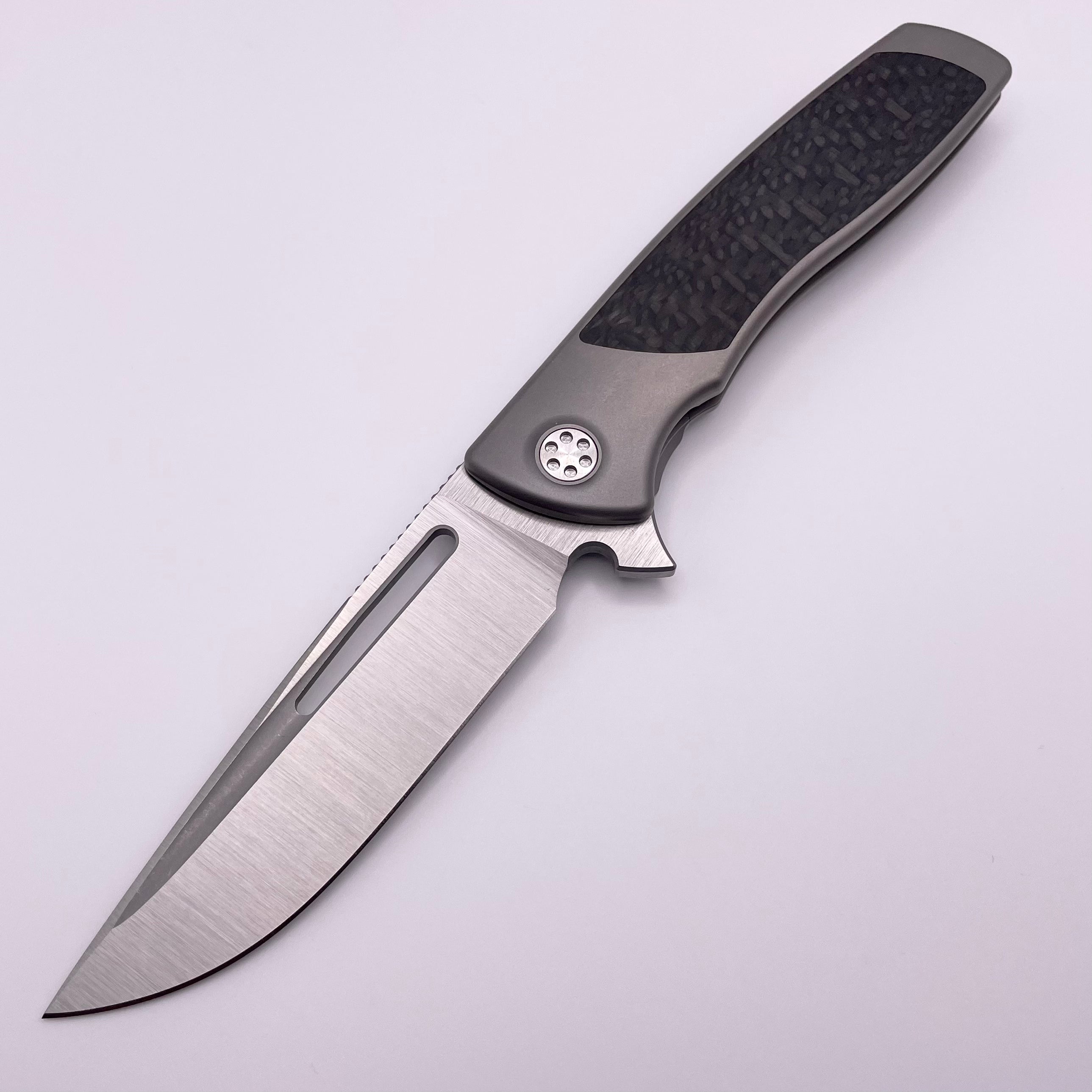 SharpByDesign Mini Evo Carbon Fiber & Drop Point M390 Pre Owned