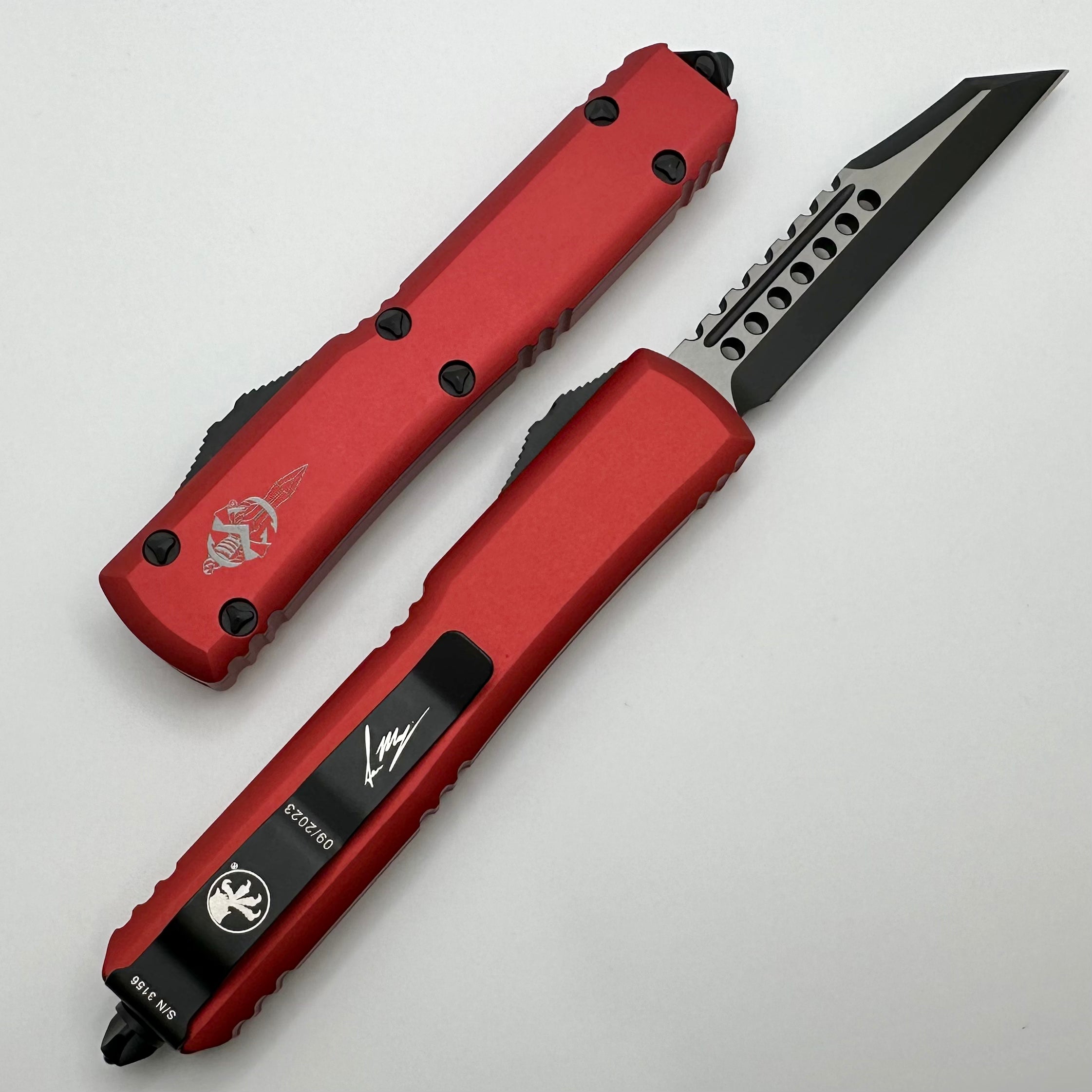 Microtech Ultratech Warhound Red Standard Signature Series 119W-1RDS