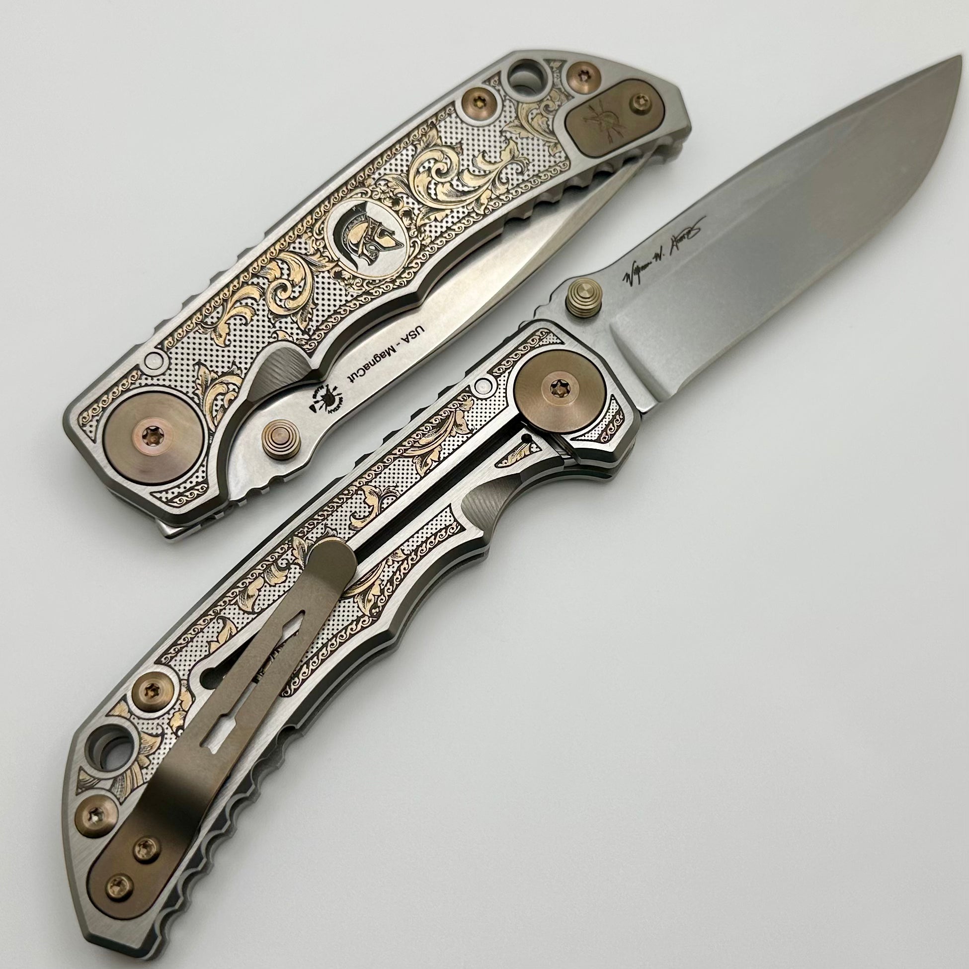 Spartan Blades Harsey Folder 2023 Flourishes Edition