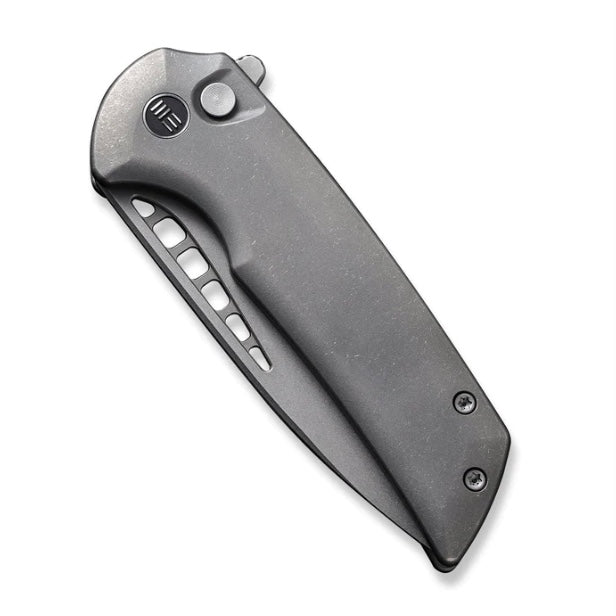 We Knife Mini Malice Flipper Button Lock Titanium w/ CPM-20CV WE054BL-2