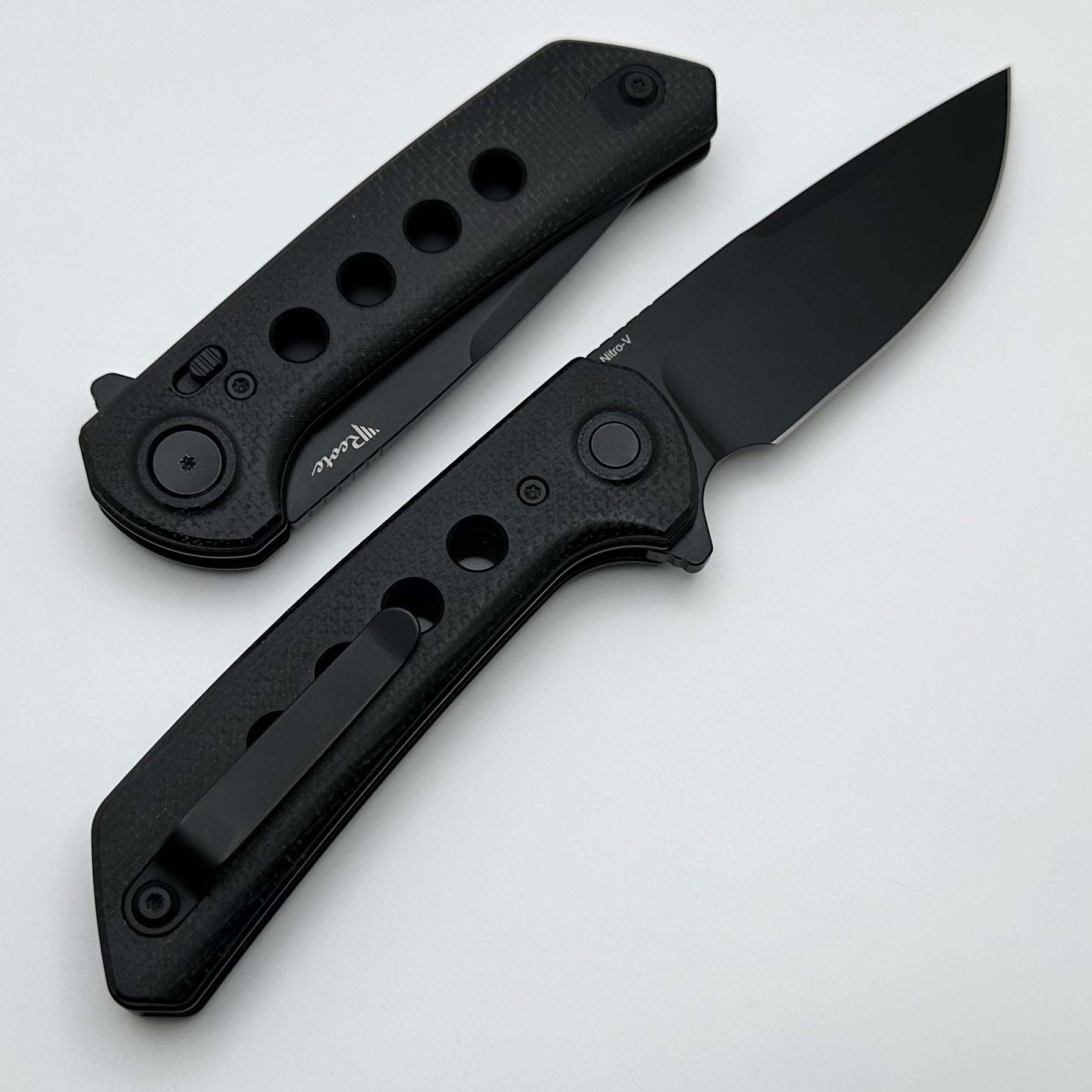 Reate Knives PL-XF Black Micarta w/ Black G-10 Inlays & PVD Nitro-V